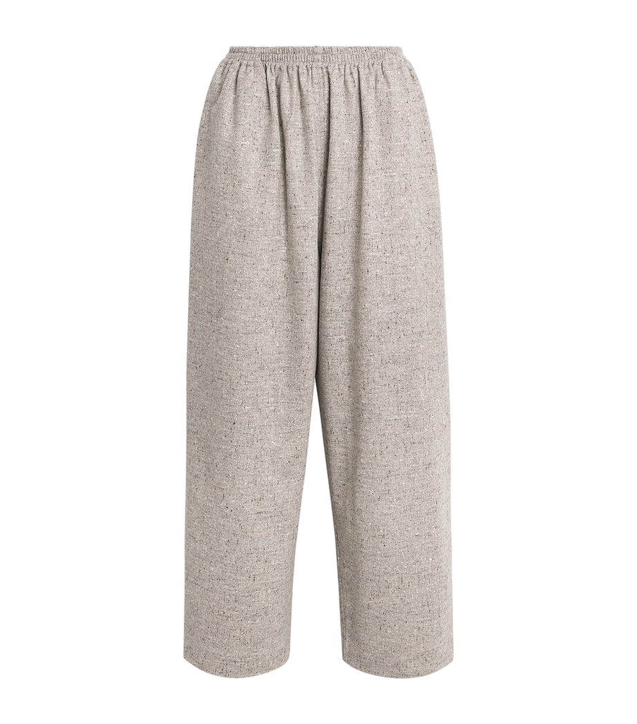 Wool Japanese Trousers STONE Image 1