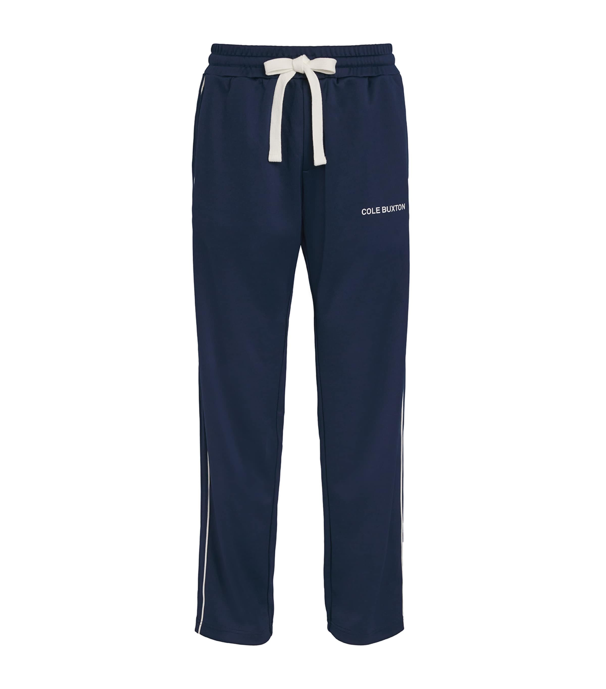 Cole Buxton Piped Track Pants In Navy