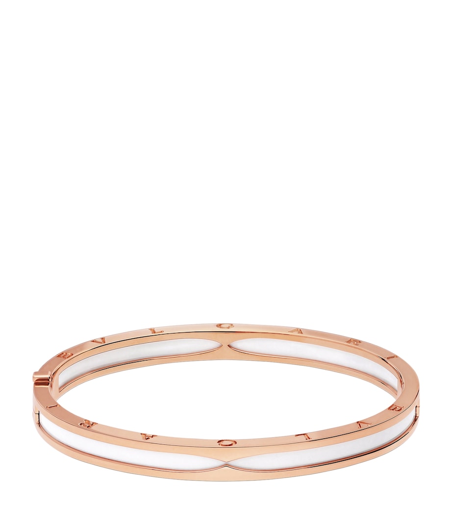 Bvlgari Rose Gold and Steel B.Zero1 Bangle Pink Gold Image 2