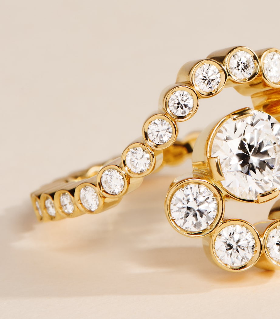 Sophie Bille Brahe Yellow Gold and Diamond Ensemble Escargot Ring Yellow Gold Image 5