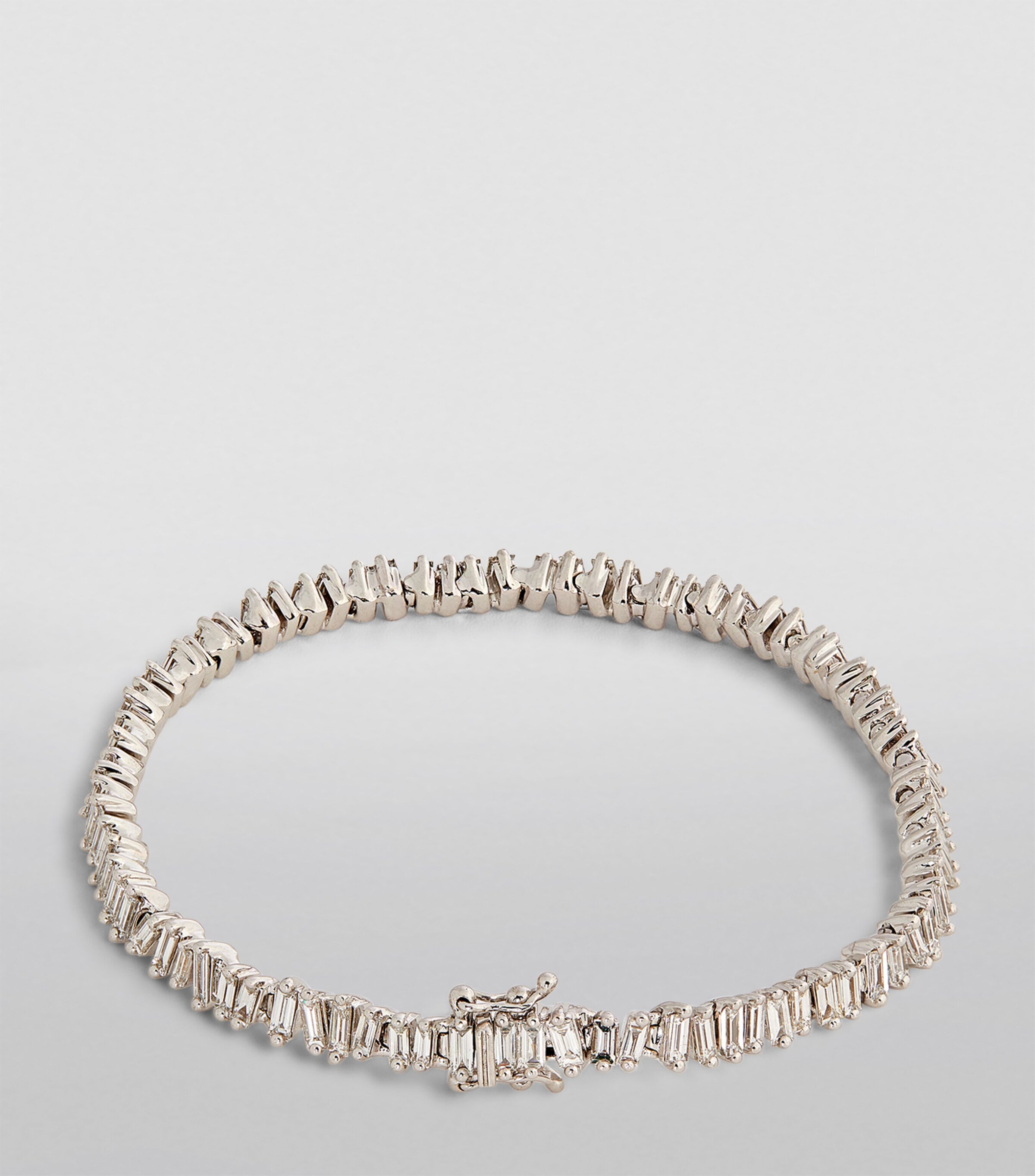 Suzanne Kalan White Gold and Diamond Mini Classic Tennis Bracelet Wg/wd Image 4