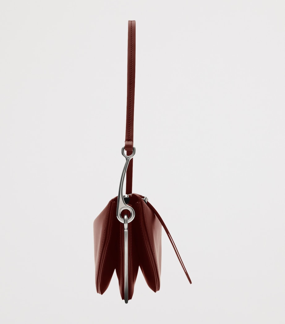 Burberry Small Bridle Saddle Bag Oxblood Red Image 4