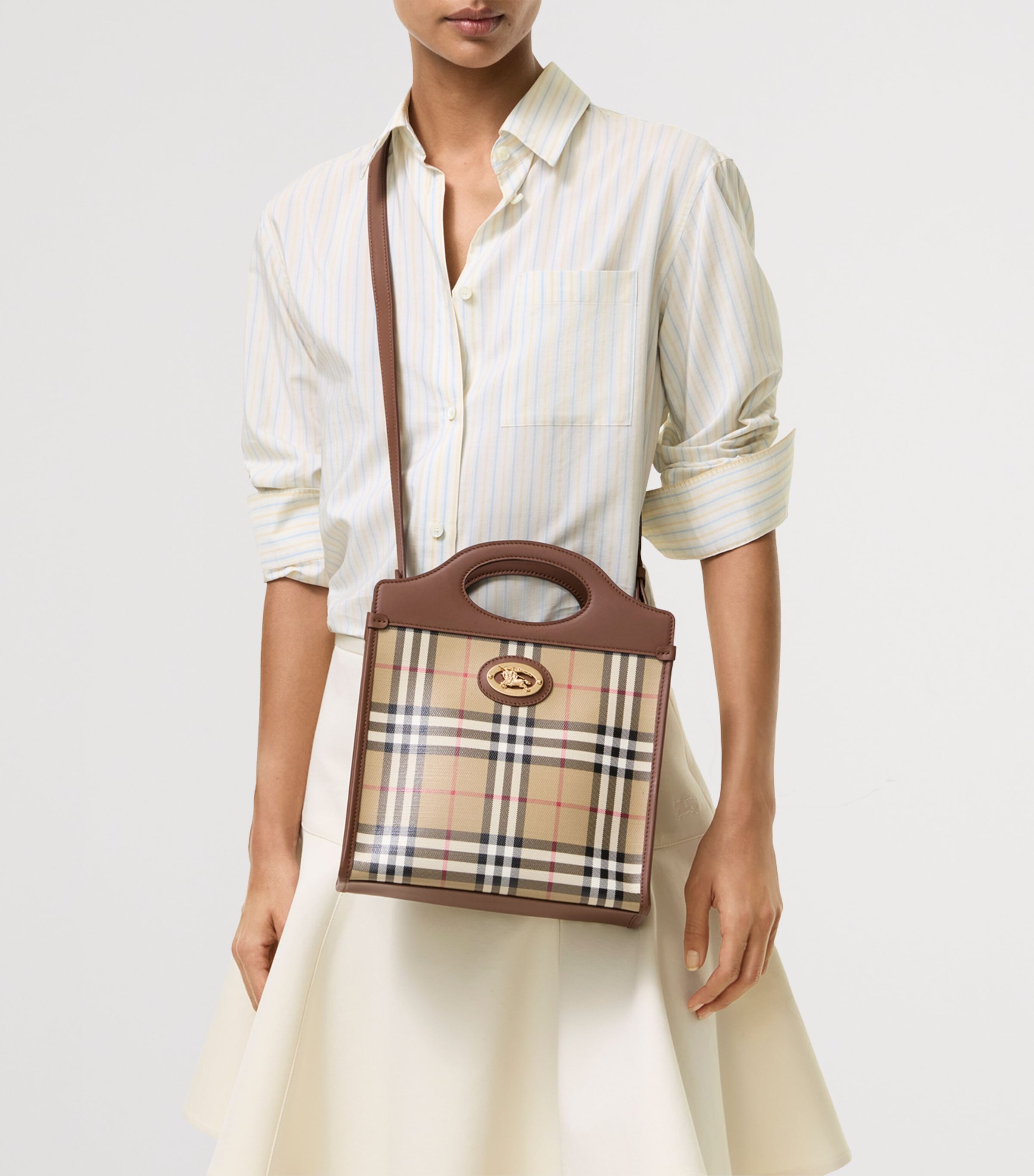 Burberry Mini Canvas Pocket Bag Archive Beige Image 2