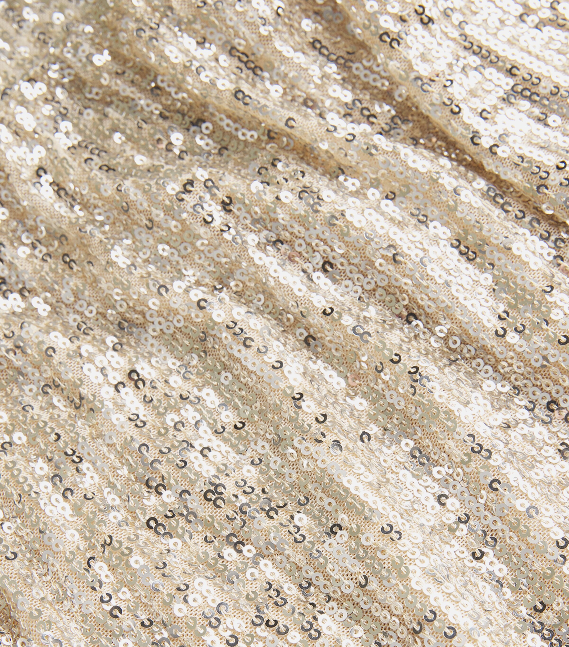 Sequinned Midi Skirt SILVER Image 5