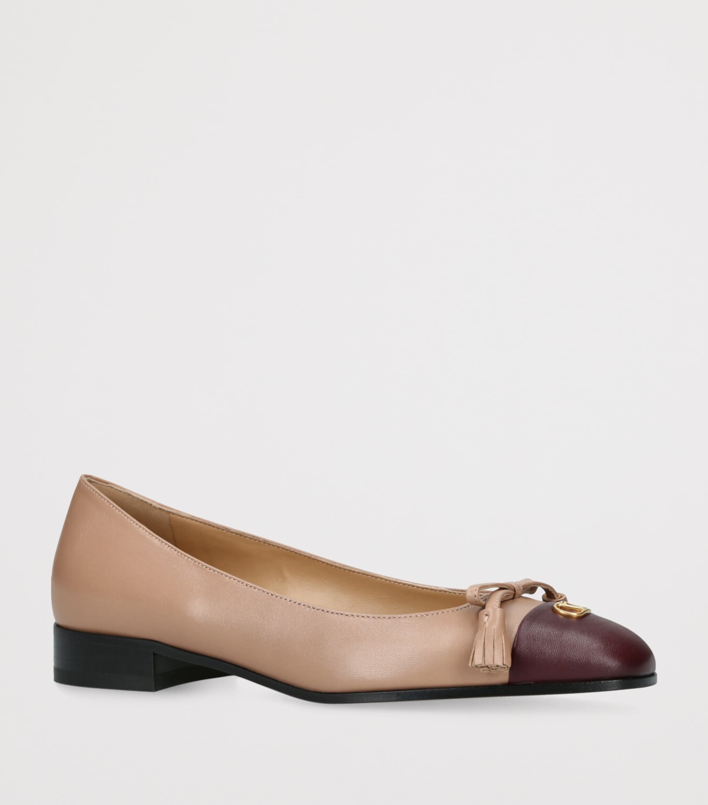Leather Valet du Roi Ballet Flats PINK COMB Image 3
