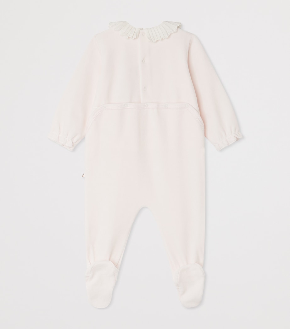 Cotton-Blend Héritière All-In-One Pyjamas (1-18 Months) ROSE PALE Image 2