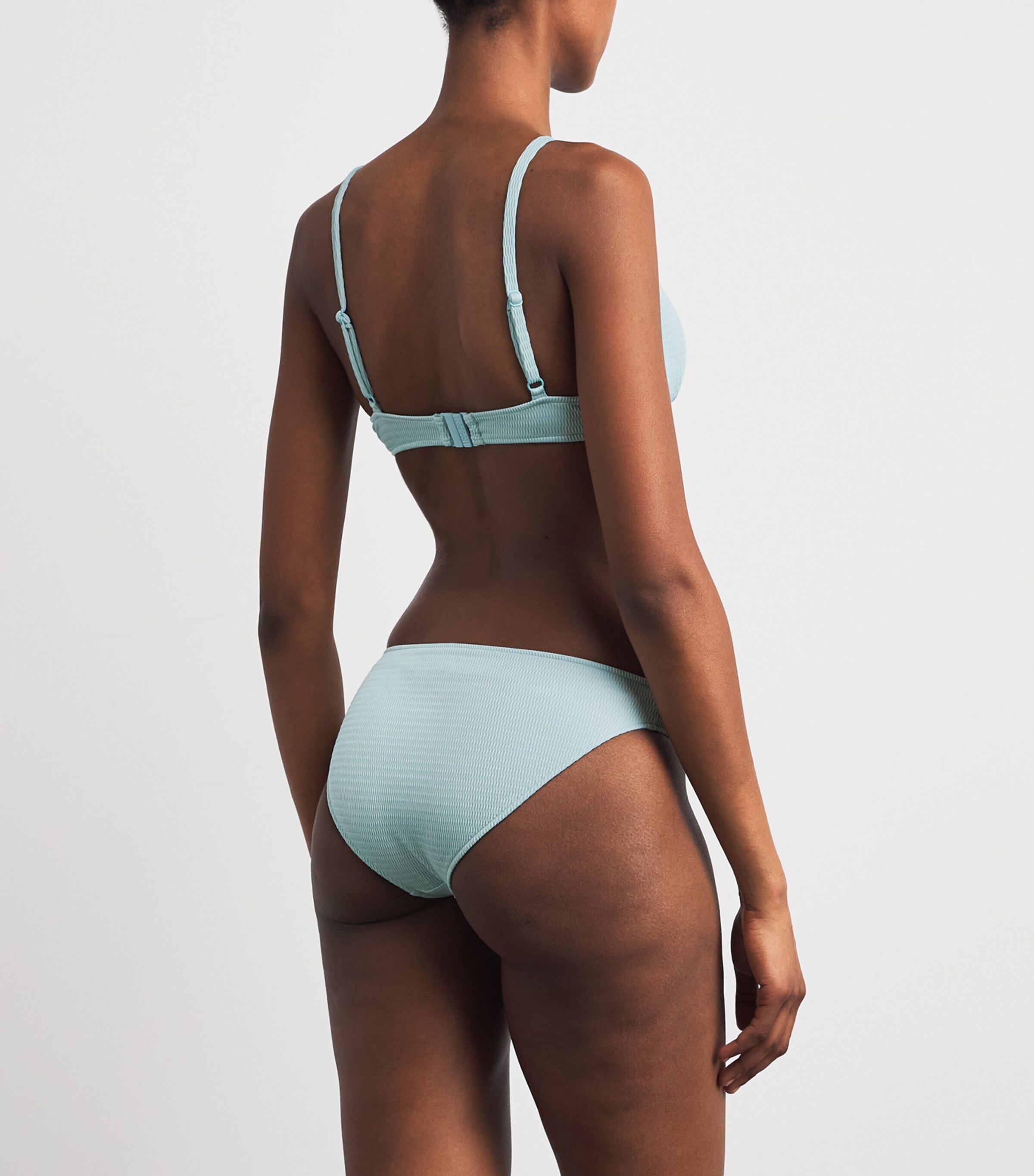 Wolford Womens Textured Bikini Briefs Aqua Image 3