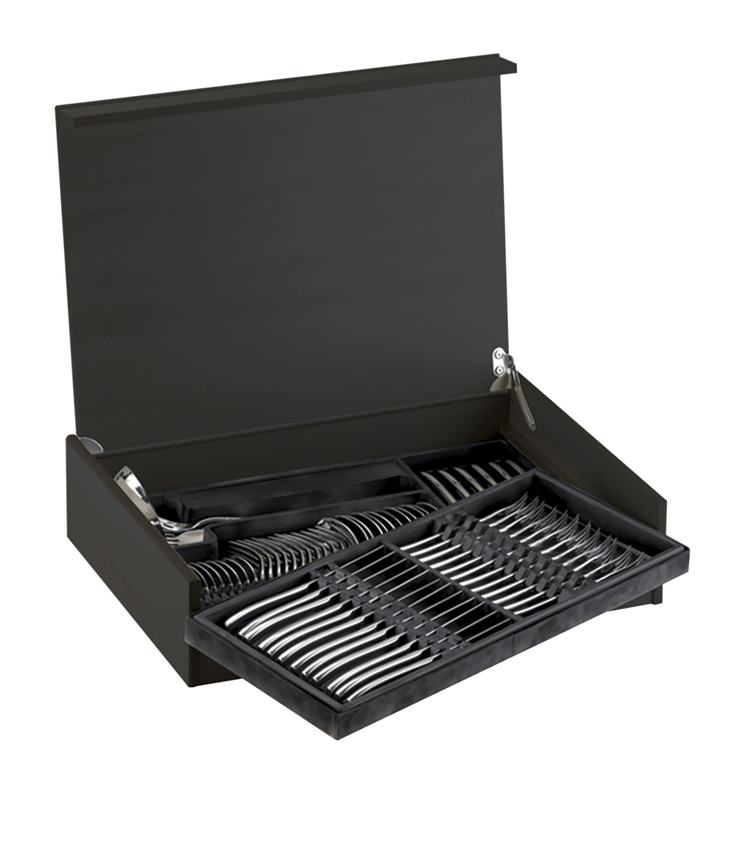 Stainless Steel Natura 45-Piece Cutlery Set BLACK Image 4