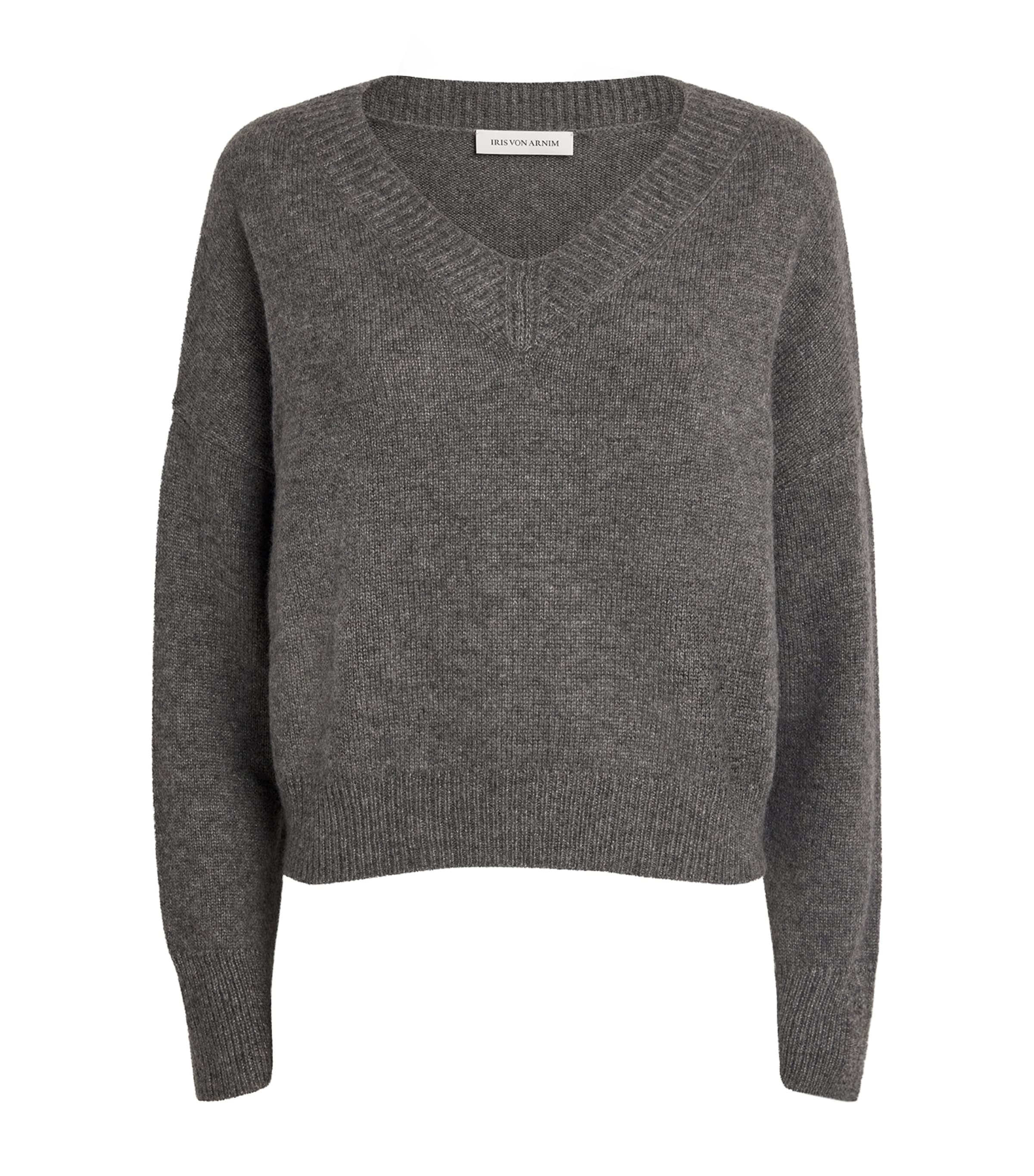 Iris Von Arnim Cashmere-silk Bergen Sweater In Gray