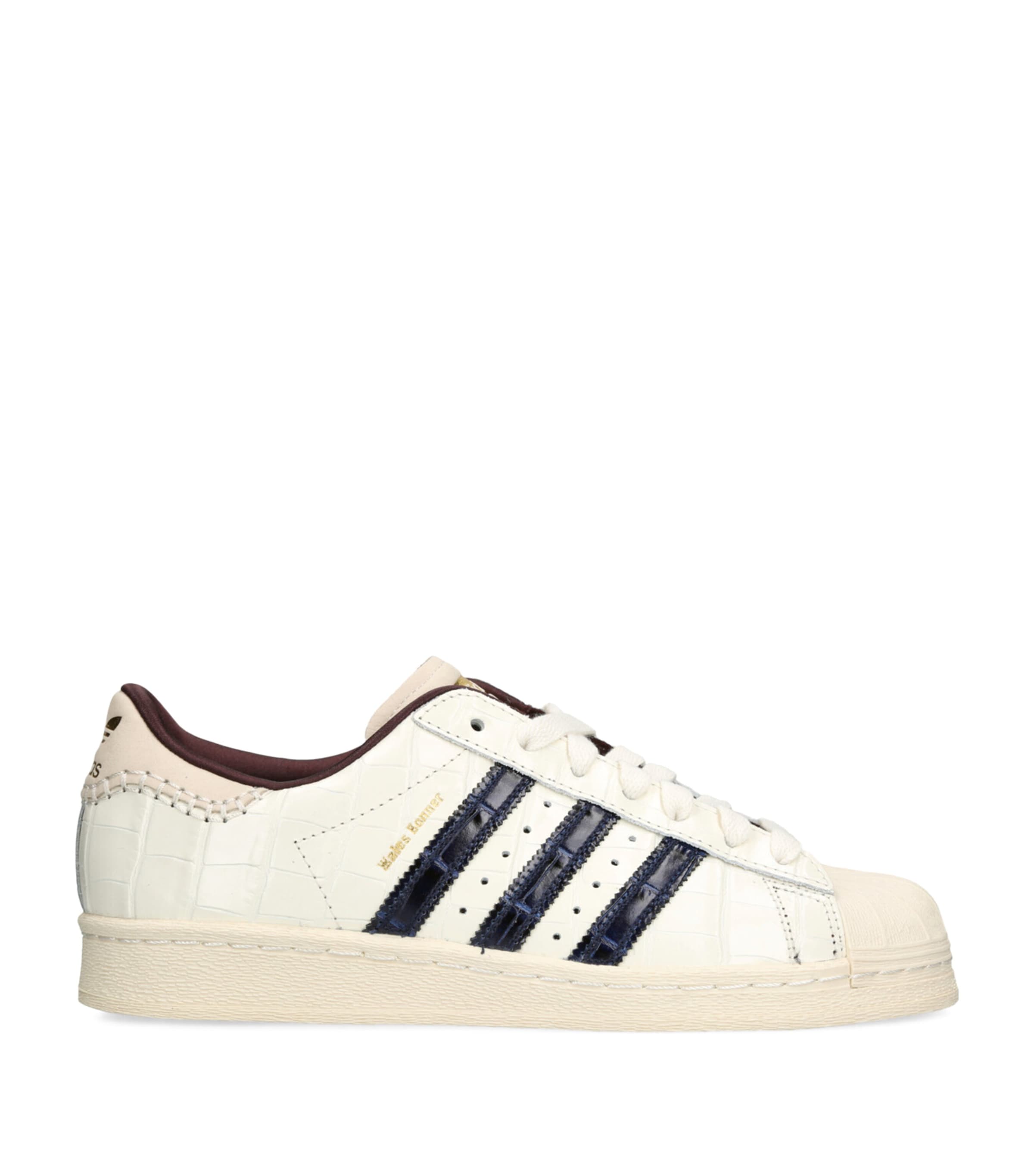 Adidas Originals X Wales Bonner Leather Superstar Sneakers In White