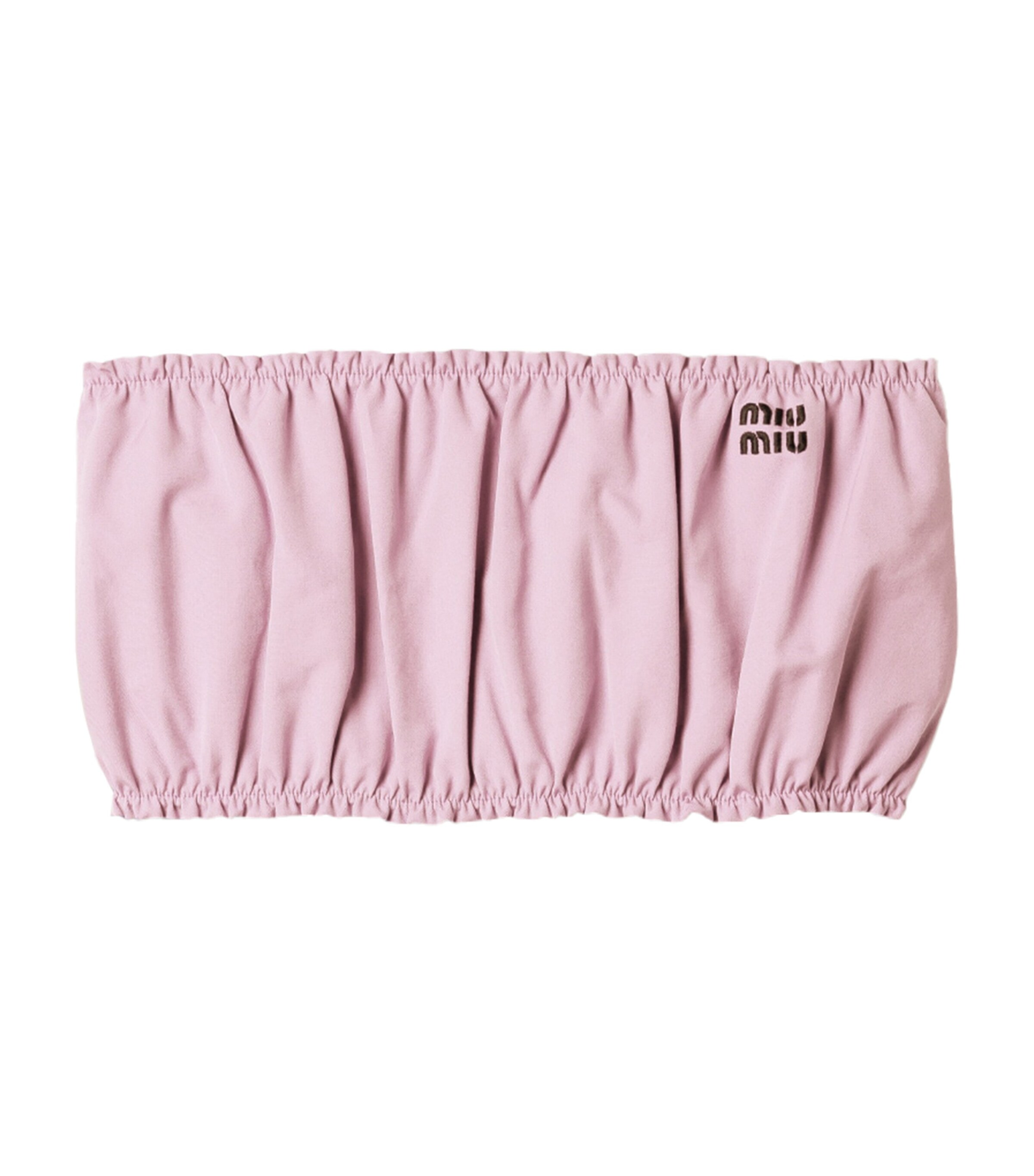 Miu Miu Womens Cotton Poplin Bandeau Top Image 1
