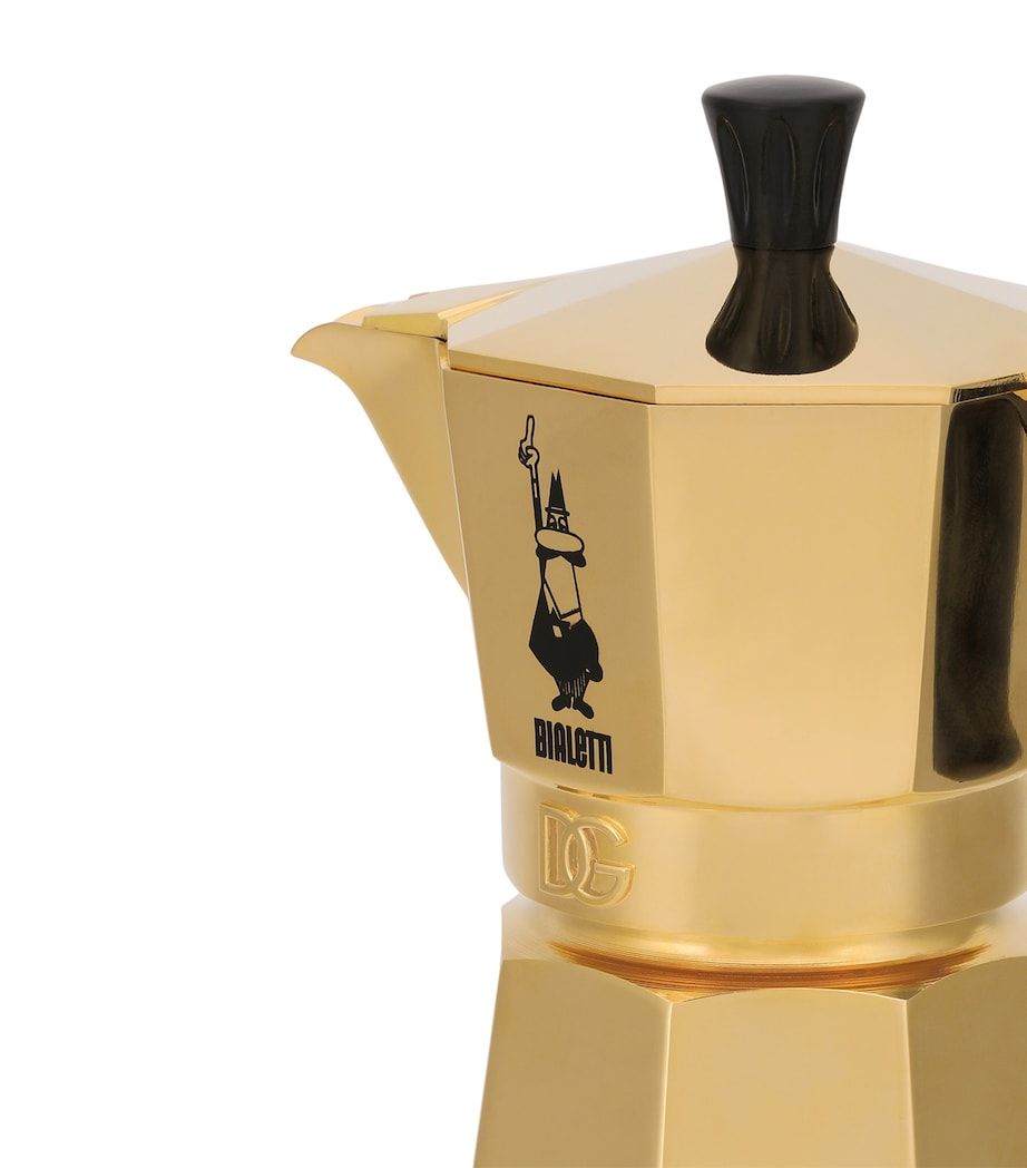 x Bialetti 24kt Gold Moka Ora 3-Cup Express U0001-ORO Image 10