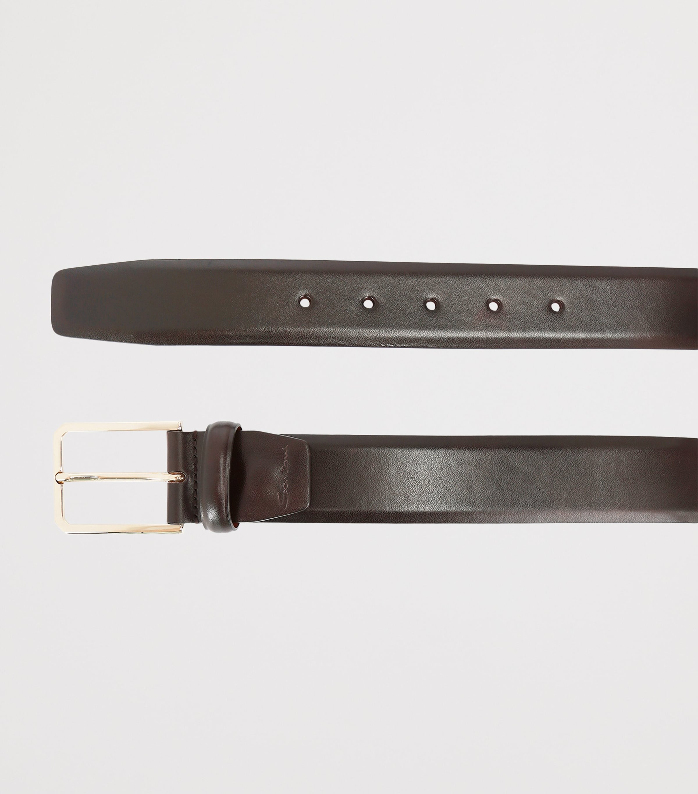 Leather Belt BROWN Image 3