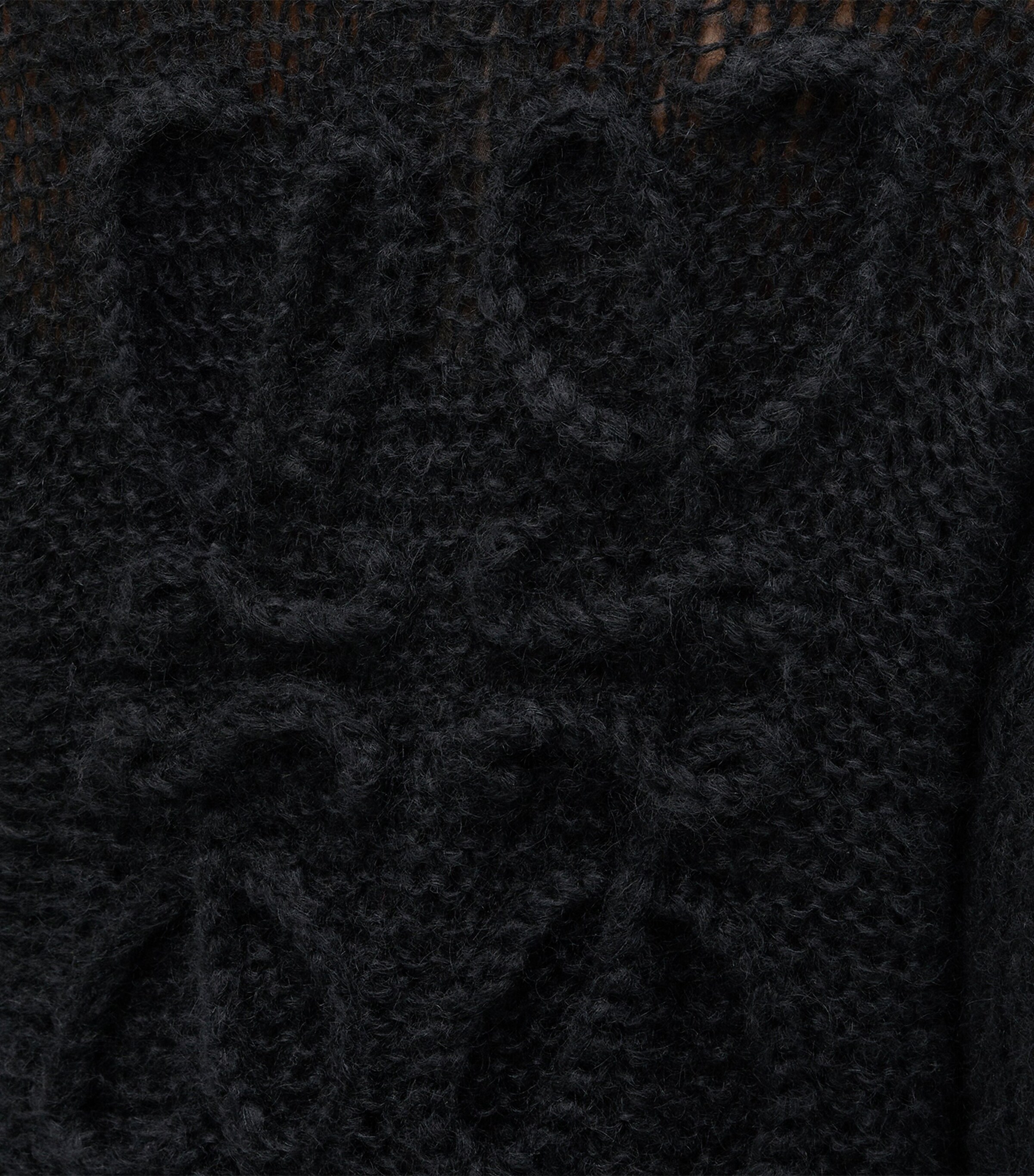 Mohair-Blend Anagram Cardigan BLACK Image 5