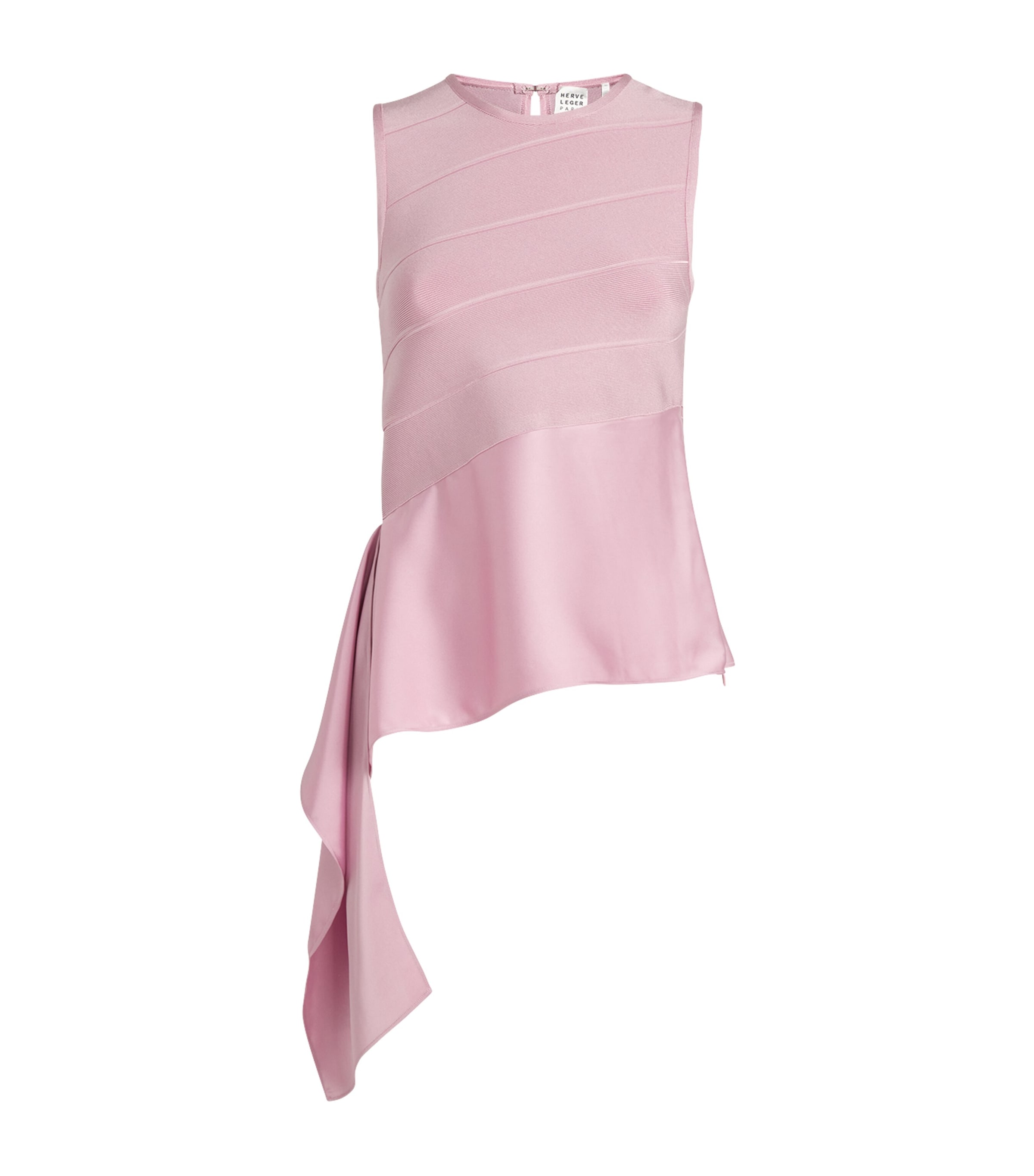 Shop Herve Leger Everly Sash Top In Pink