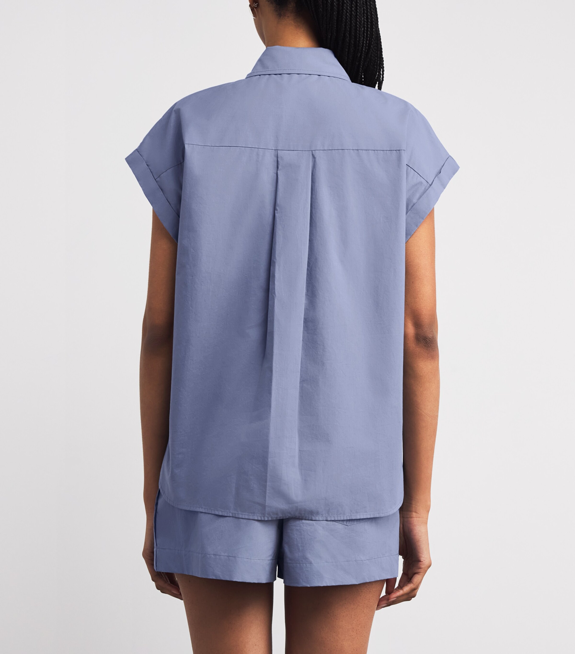 Matteau Womens Cotton Poplin Relaxed Shirt Steel/ste Image 4