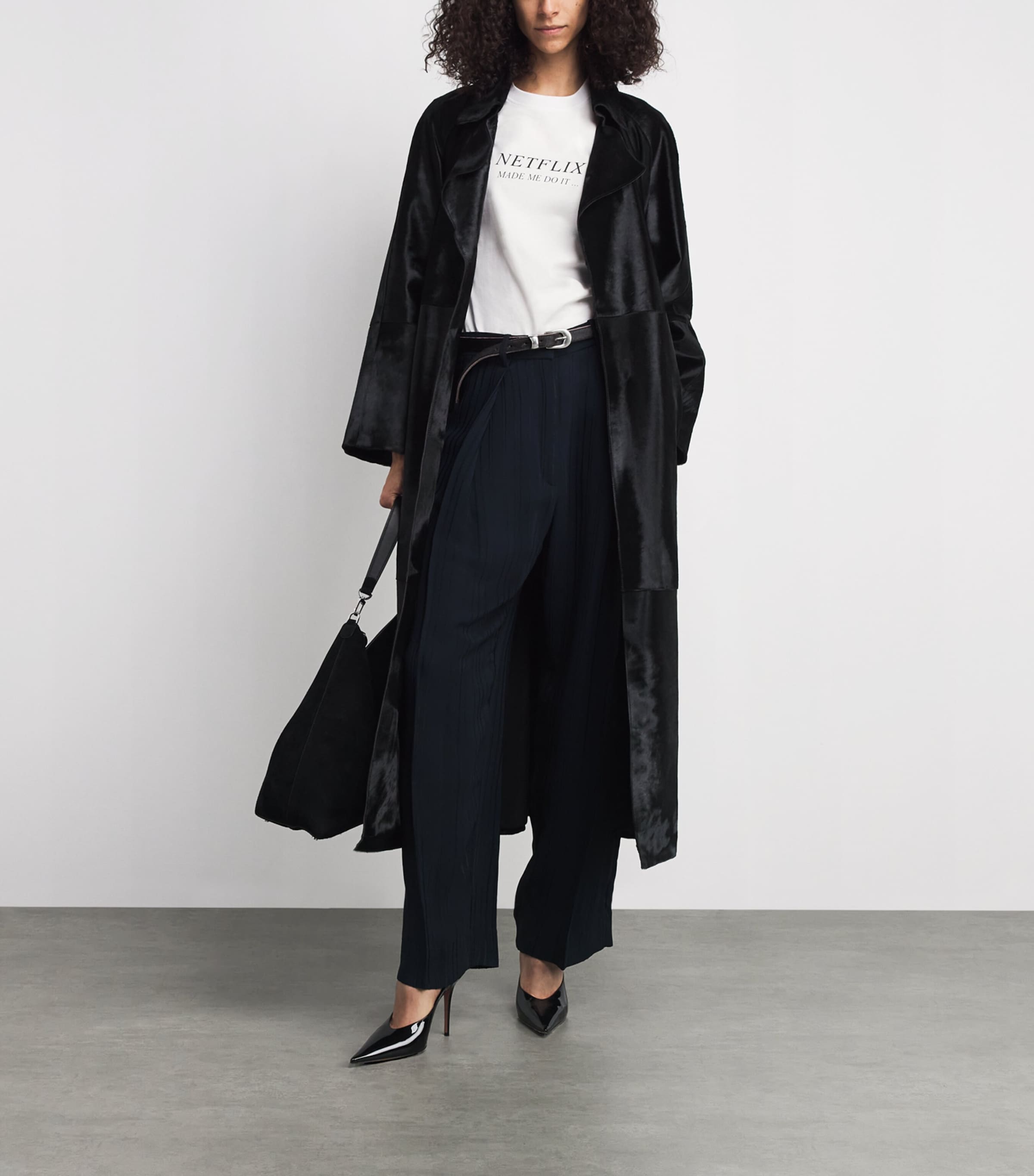 Organic Cotton Slogan T-Shirt 9461 WHITE NETFLIX Image 2