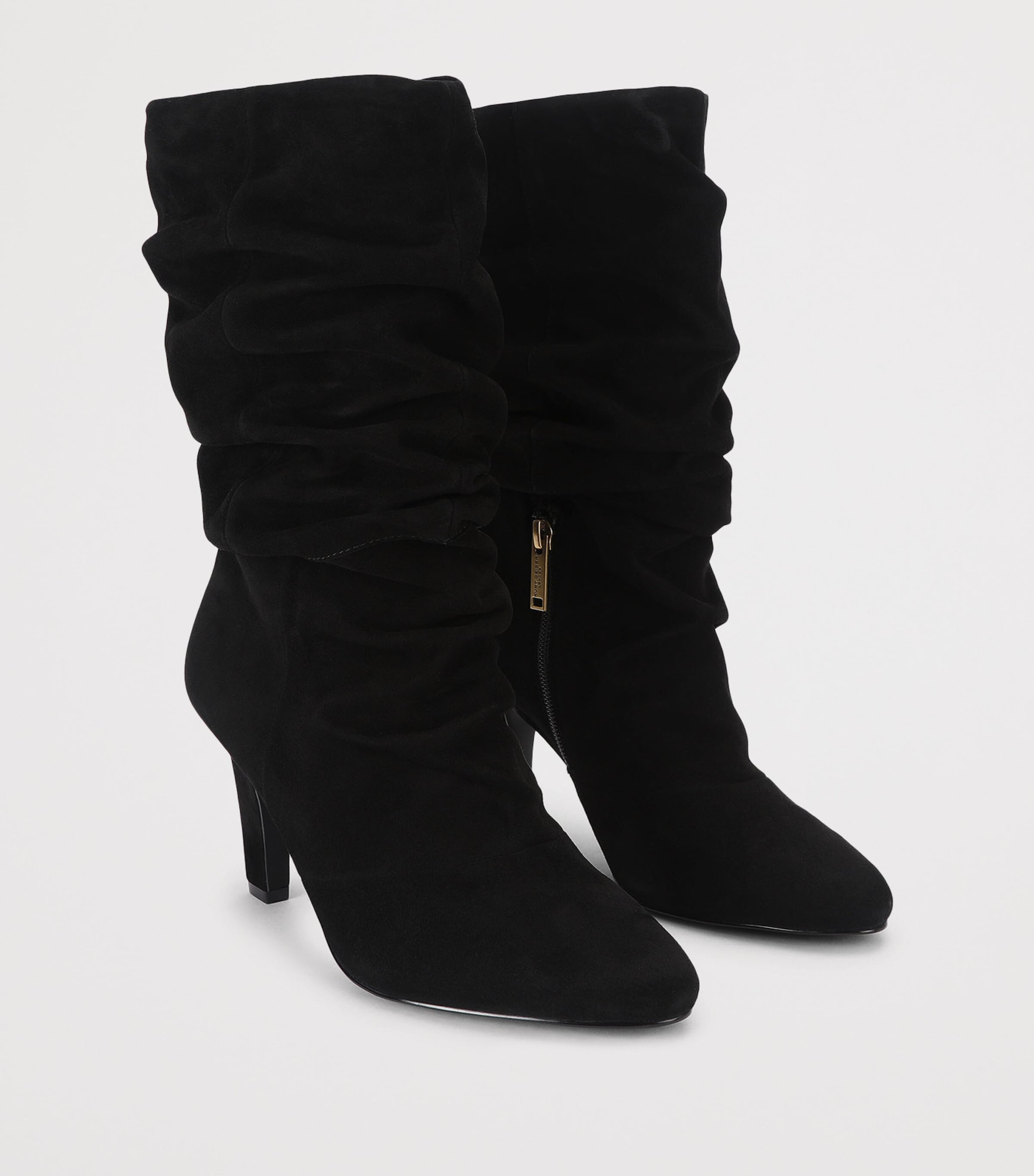 Kurt Geiger London Suede Elizabeth Slouch Knee-High Boots 80 Black Image 2