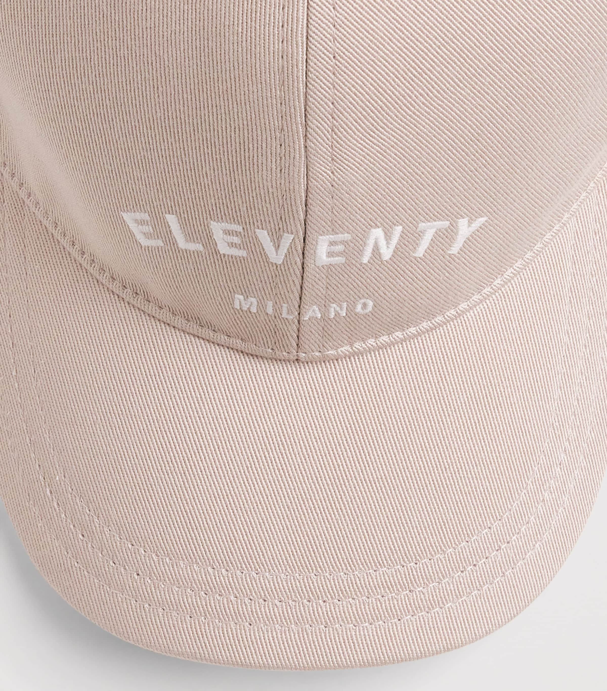 Eleventy Cotton Logo Baseball Cap Sabbia Image 4