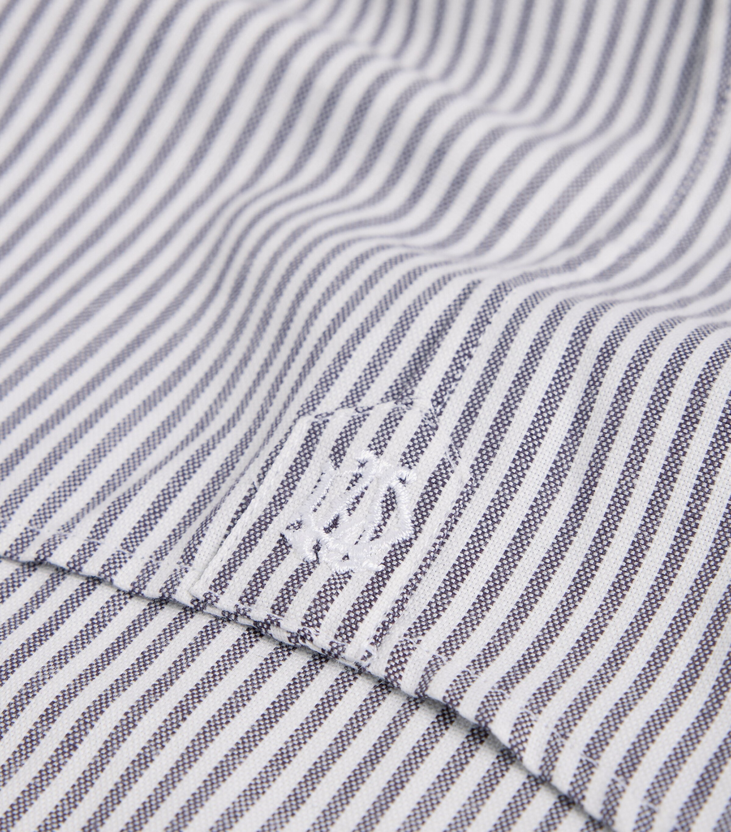 Dunhill Mens Cotton-Cashmere Stripe Shirt Image 6
