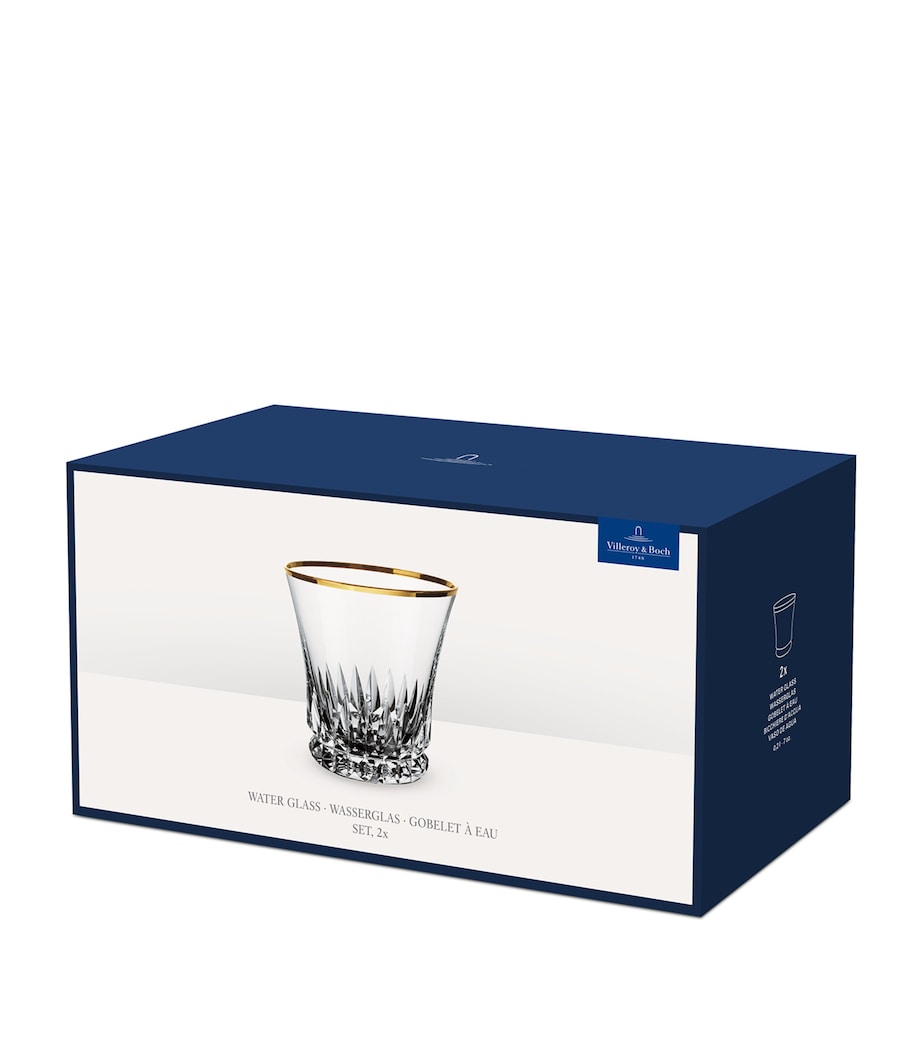 Set of 2 Grand Royal Gold Tumblers (200ml) CLEAR Image 2