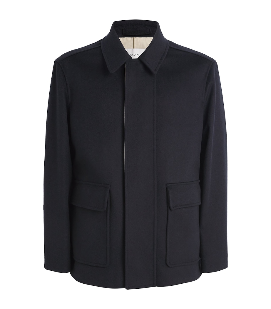 Virgin Wool Overshirt 850 NAVY Image 1