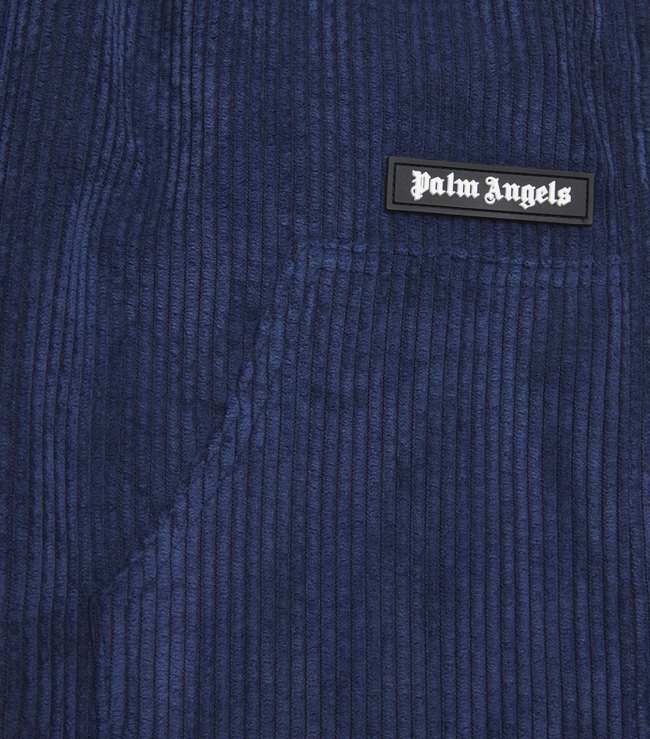 Corduroy Trousers (4-12+ Years) 4603NAVY BLUE-OFFW Image 4