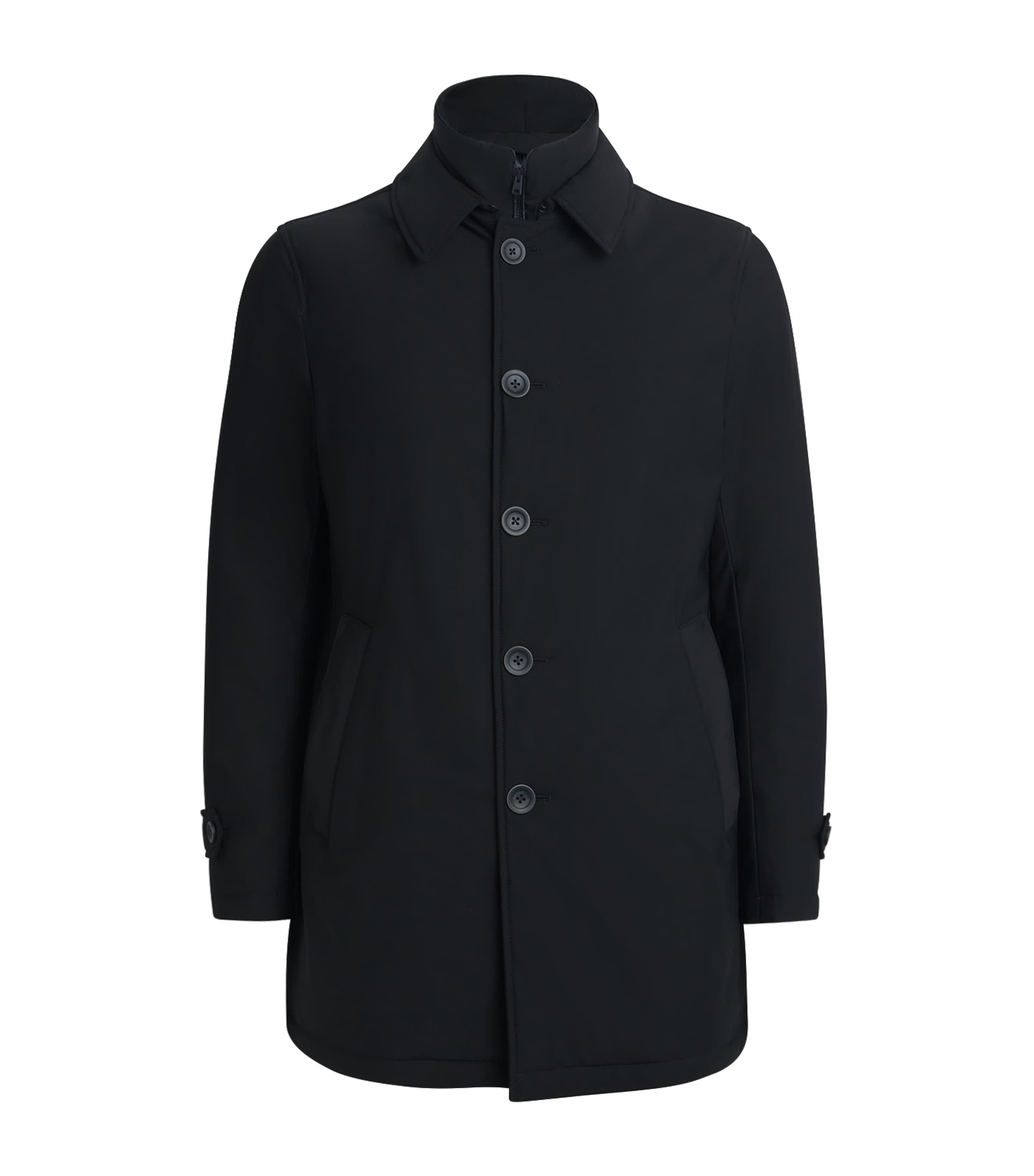 Herno Down Water-resistant Washington Overcoat In Blue