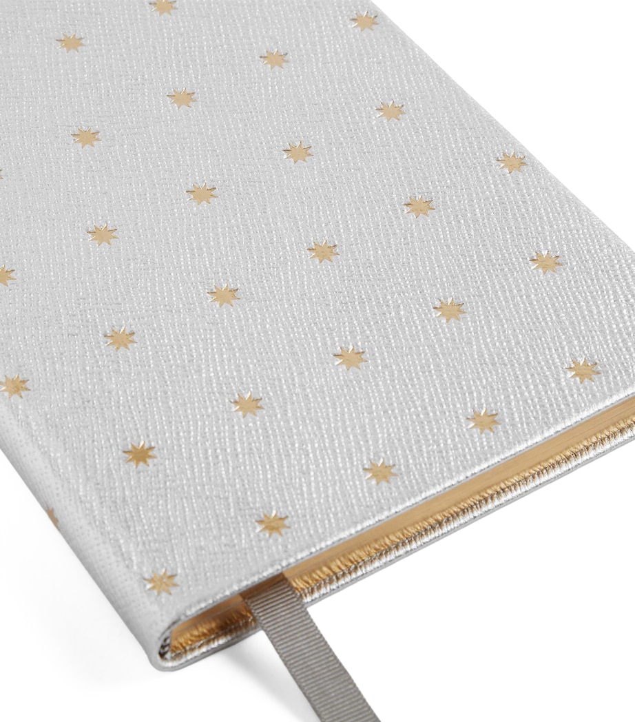 Panama Leather Soho Notebook SILVER Image 2