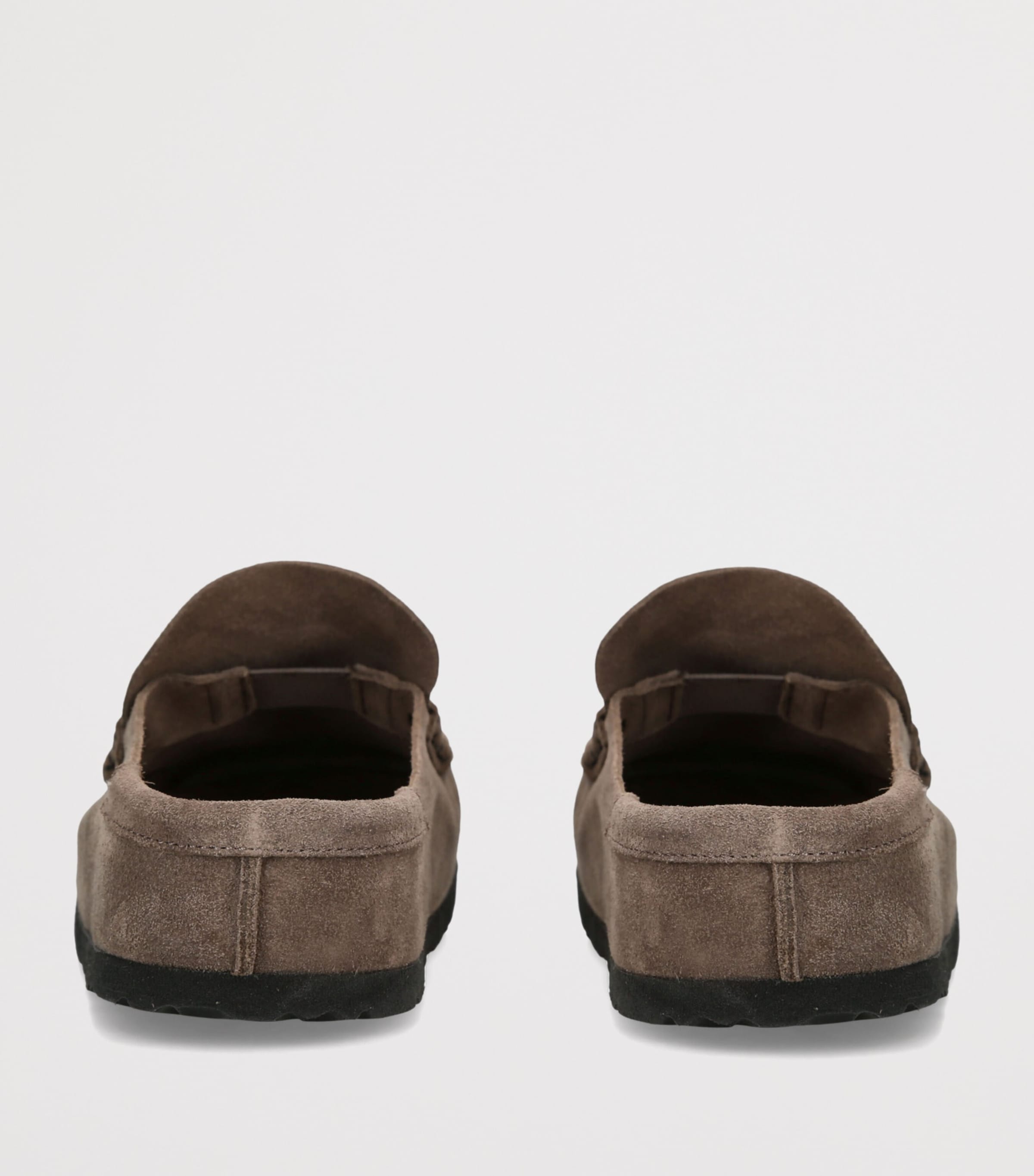 Birkenstock Suede Naples Wrapped Clogs Grey/dark Image 2
