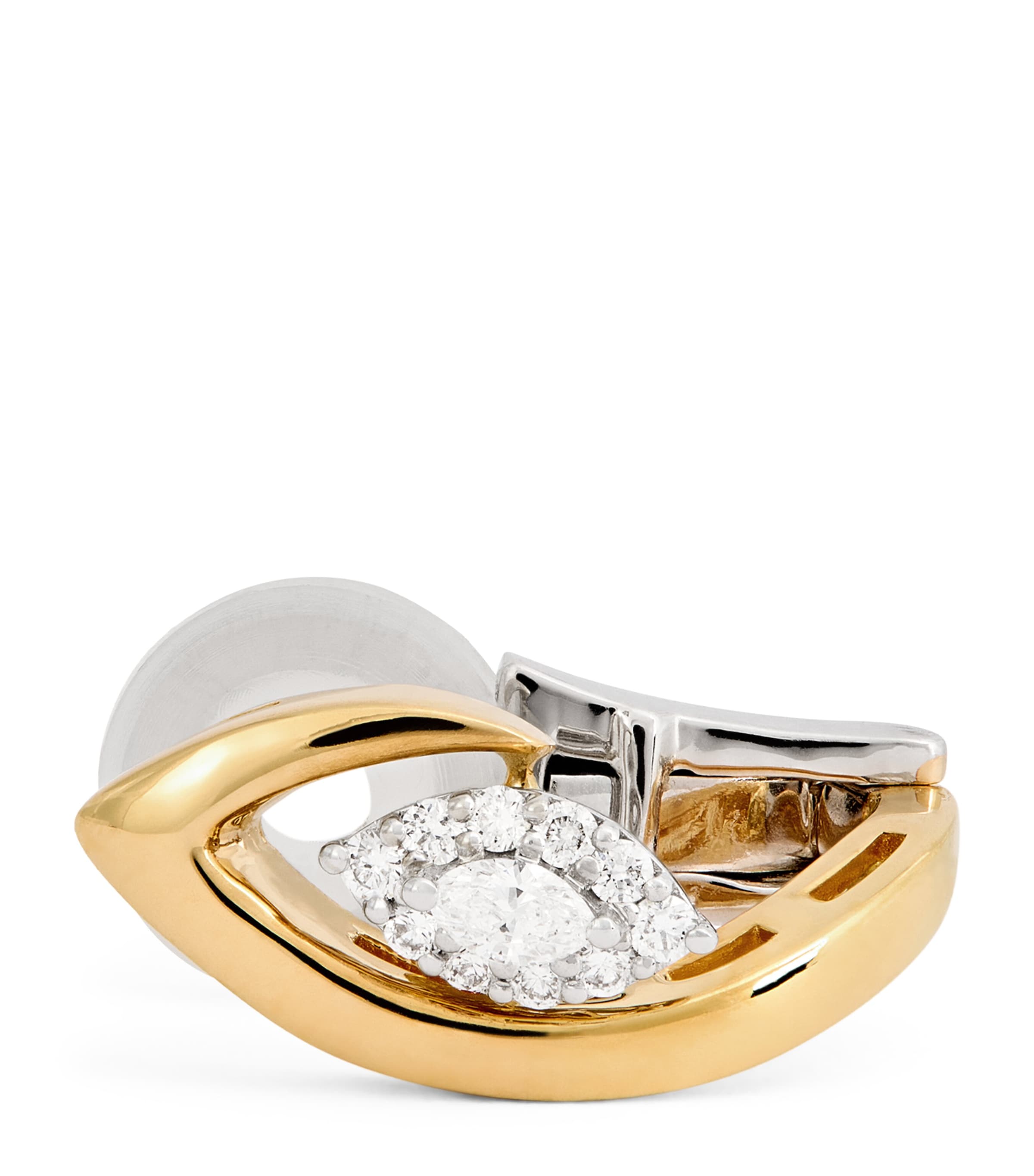 Yeprem Yellow Gold And Diamond Whisper Ear Cuff In Gold
