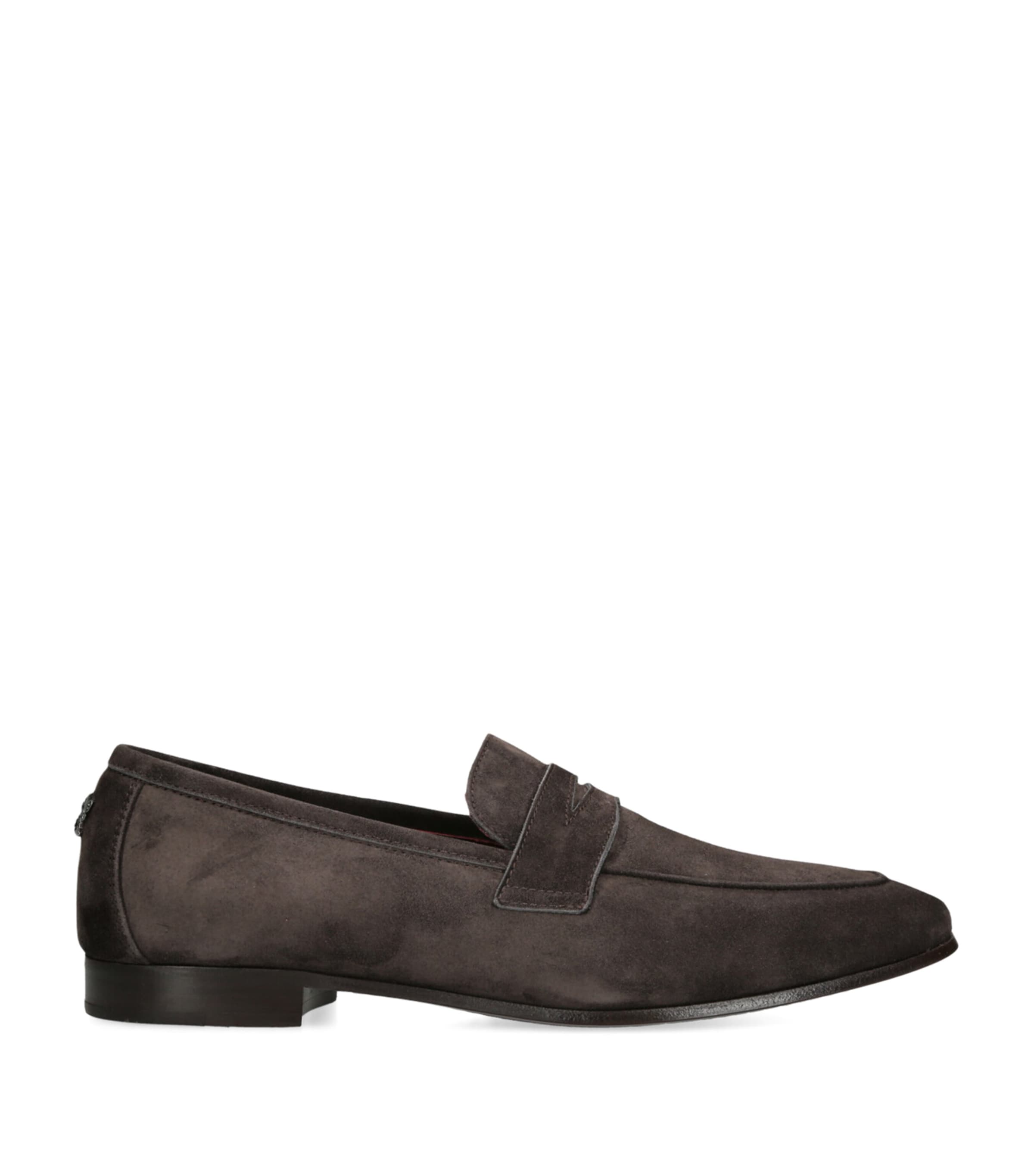 Bougeotte Suede Flaneur Loafers In Brown