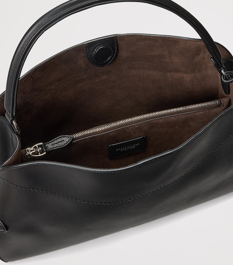 Leather Ralph Shoulder Bag BLACK Image 4