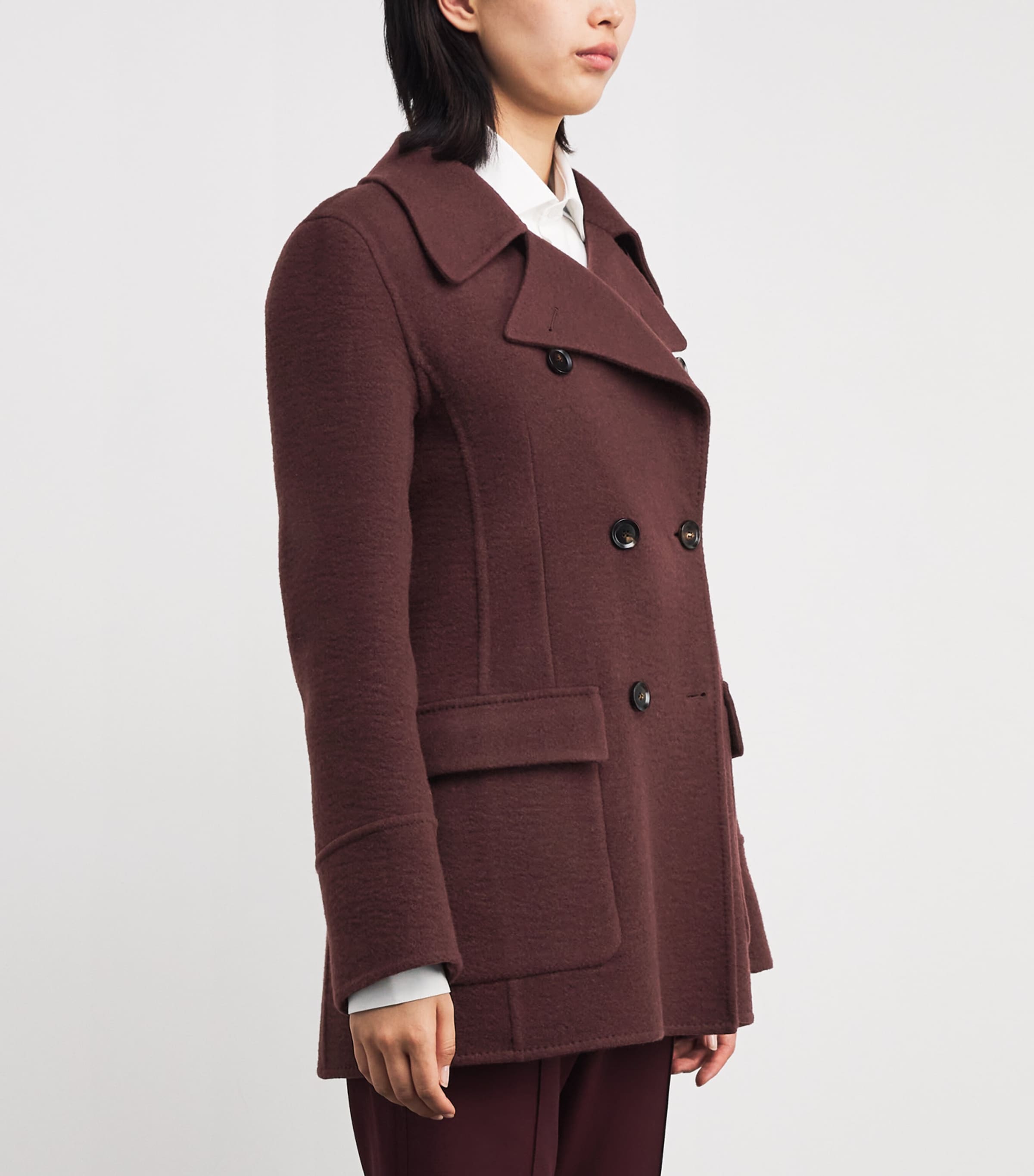 Cashmere-Wool Pea Coat 6000 Image 3