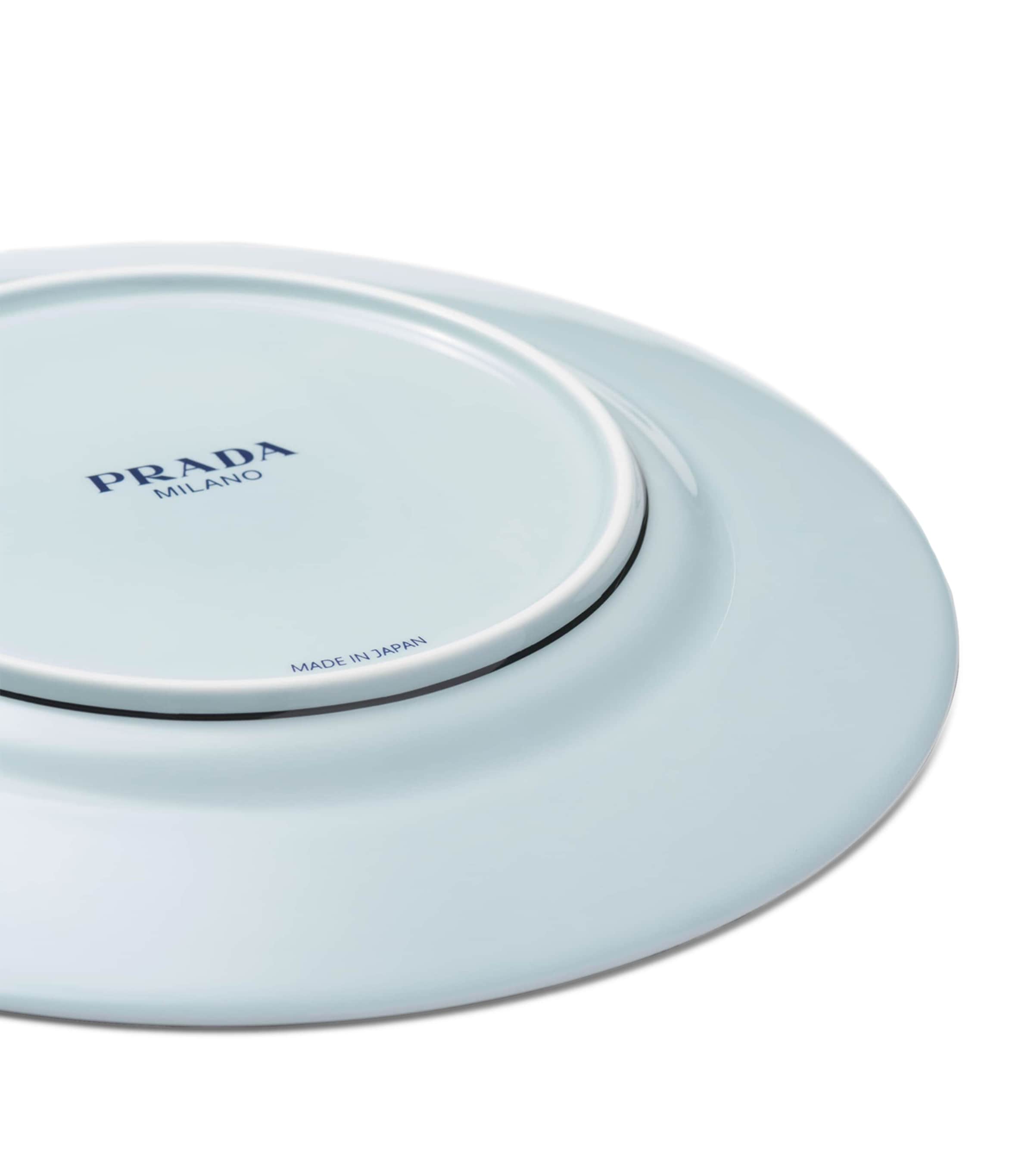 Set of 2 Celadon Dessert Plates (21cm) F03HV Image 4