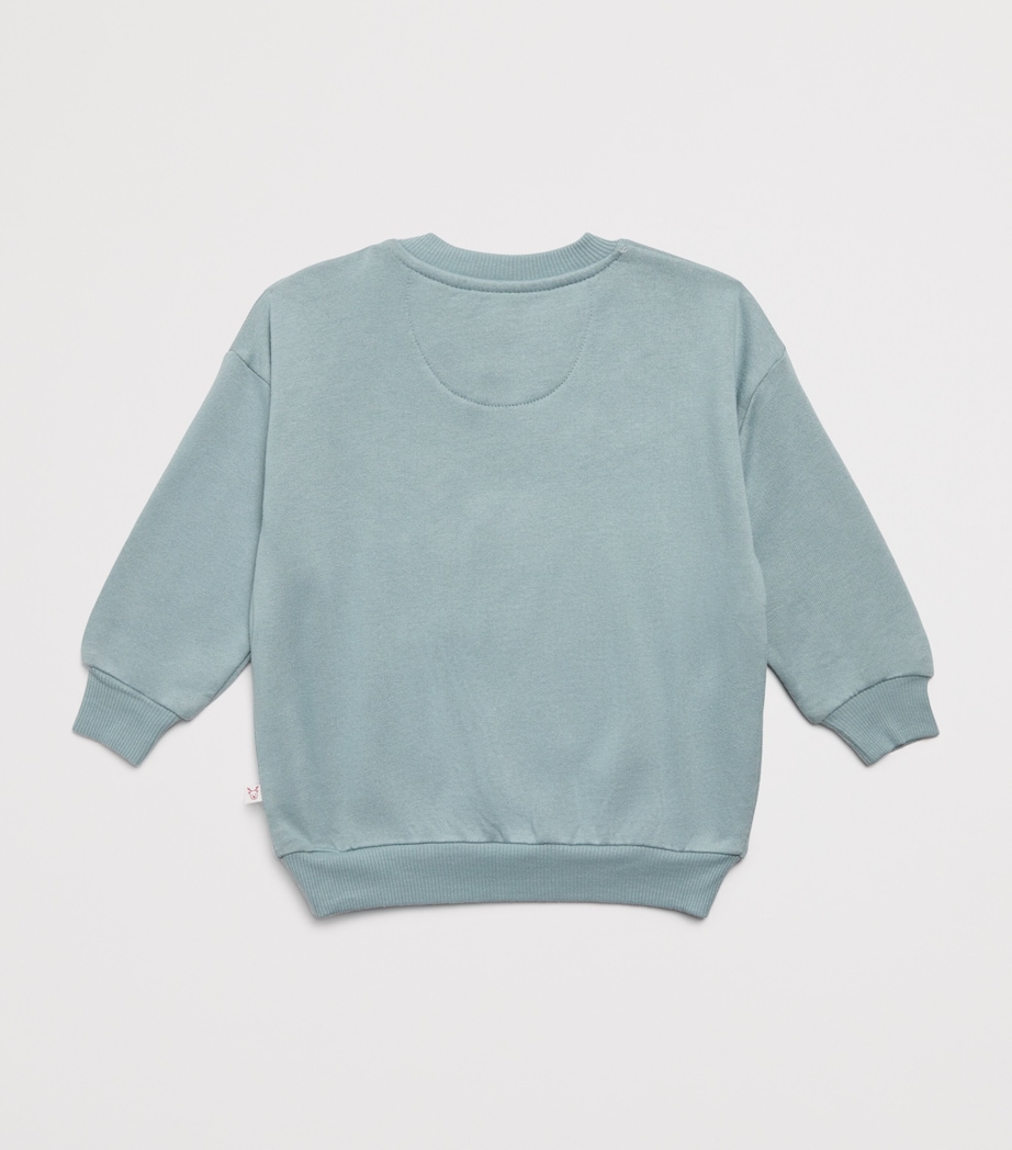 Christmas Tree Print Sweater (3-36 Months) FROSTED MINT Image 2