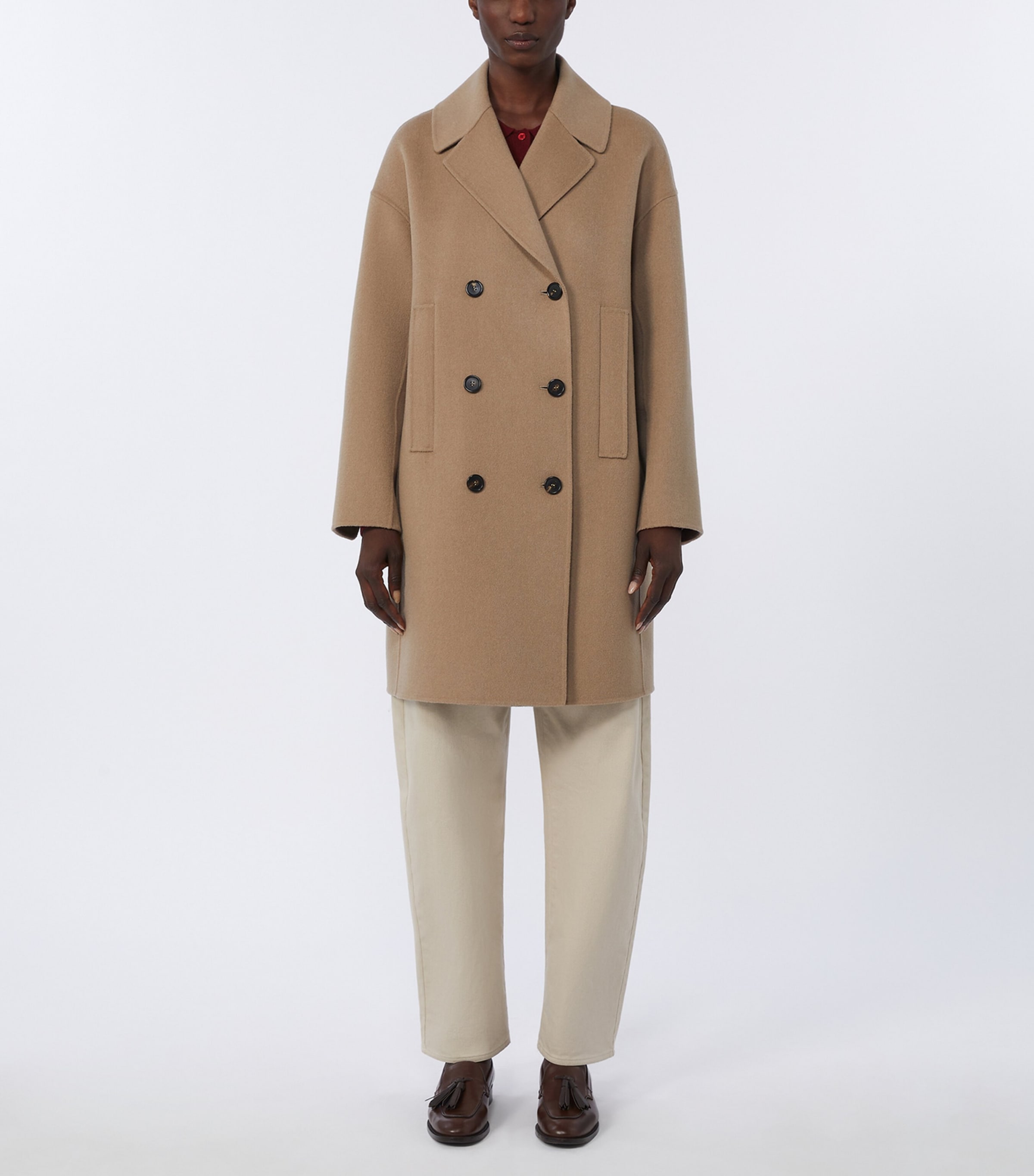 Virgin Wool Coat HAZELNUT BROWN Image 2