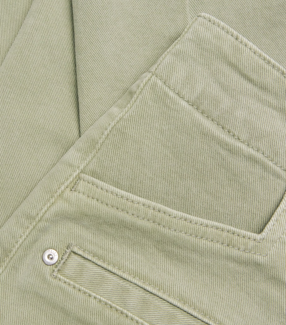 Anessa High-Rise Wide-Leg Jeans VINTAGE OAK MOSS Image 5