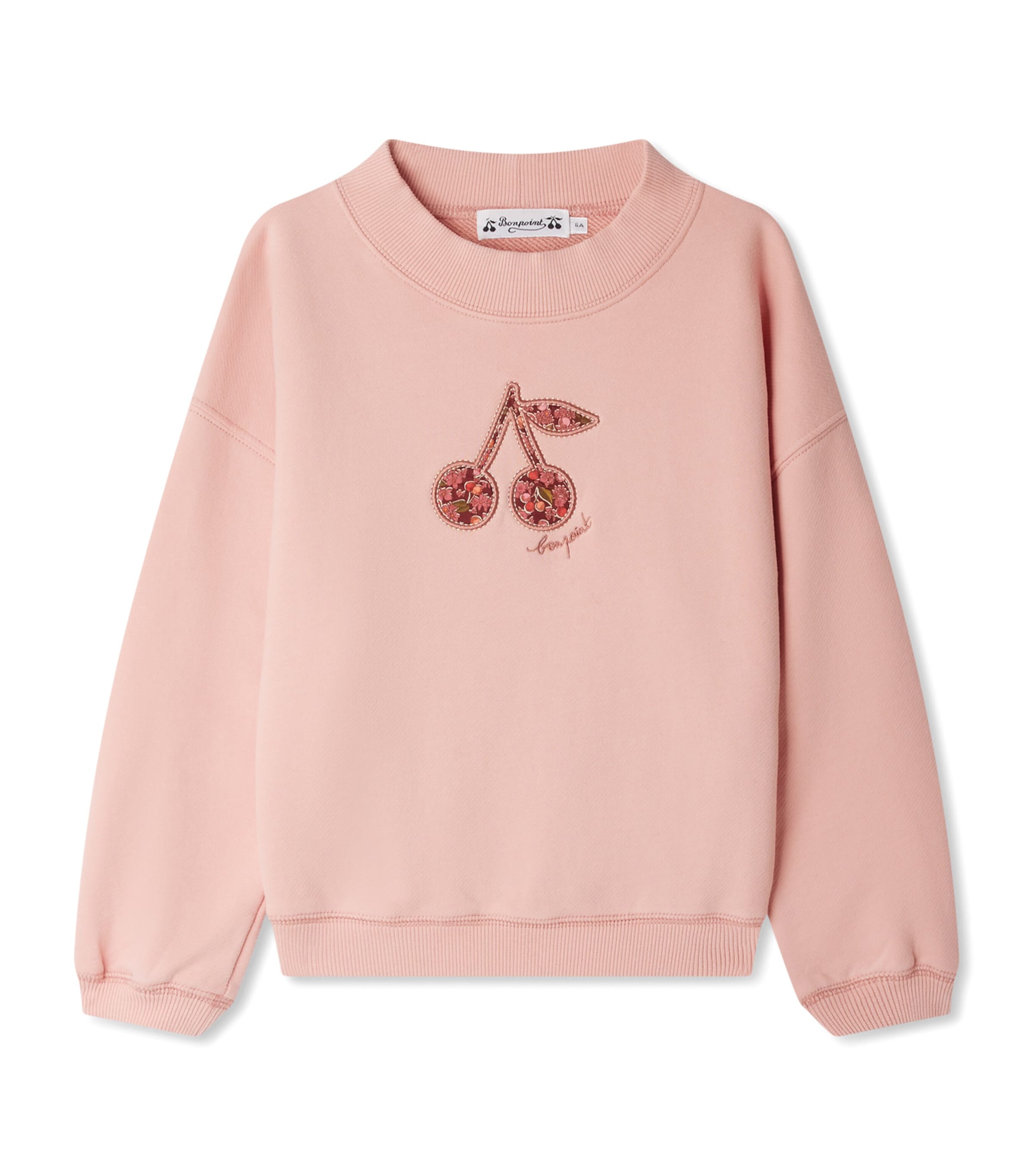 Bonpoint Floral-cherry Sweatshirt In Pink