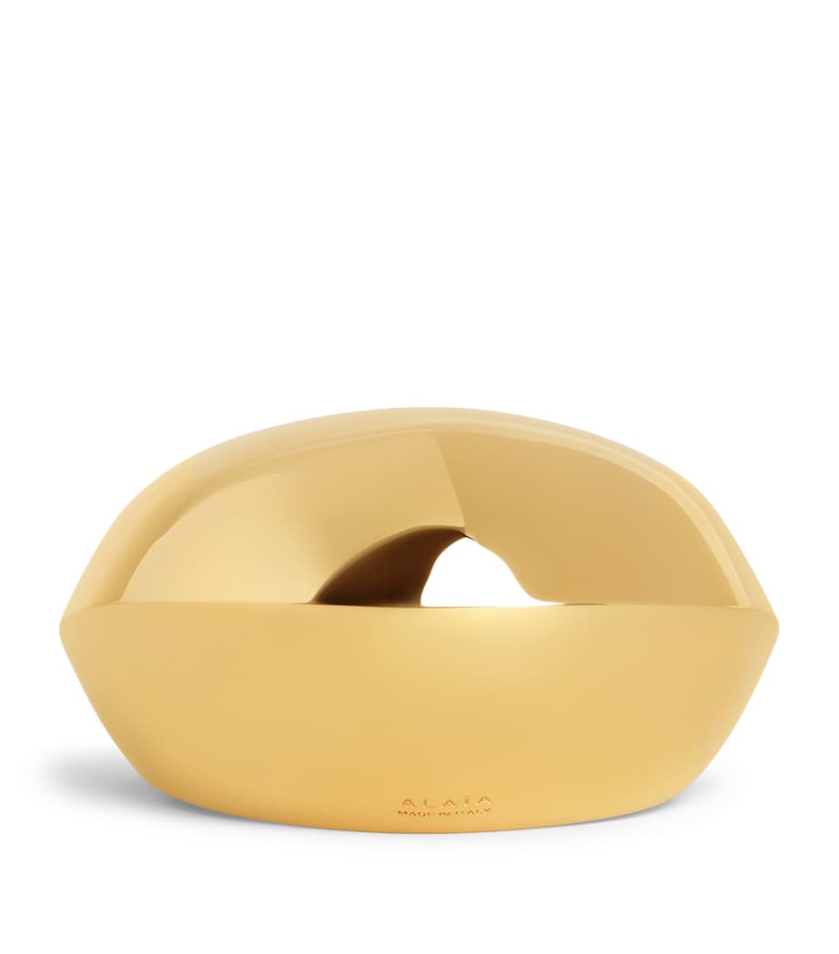 Alaïa Aluminium Dome Cuff Bracelet Yellow Gold Metals Image 1