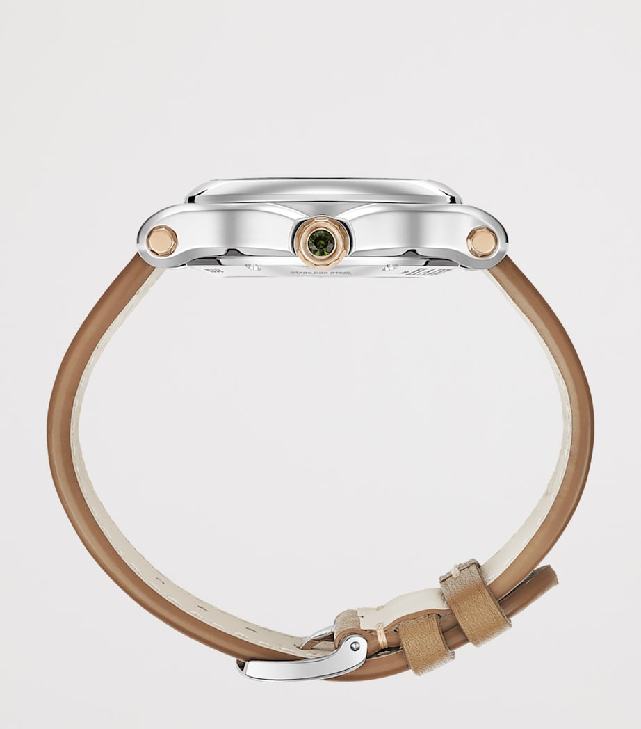 Rose Gold, Stainless Steel and Diamond Happy Sport Watch 36mm ROSE GOLD/STAINLESS Image 3