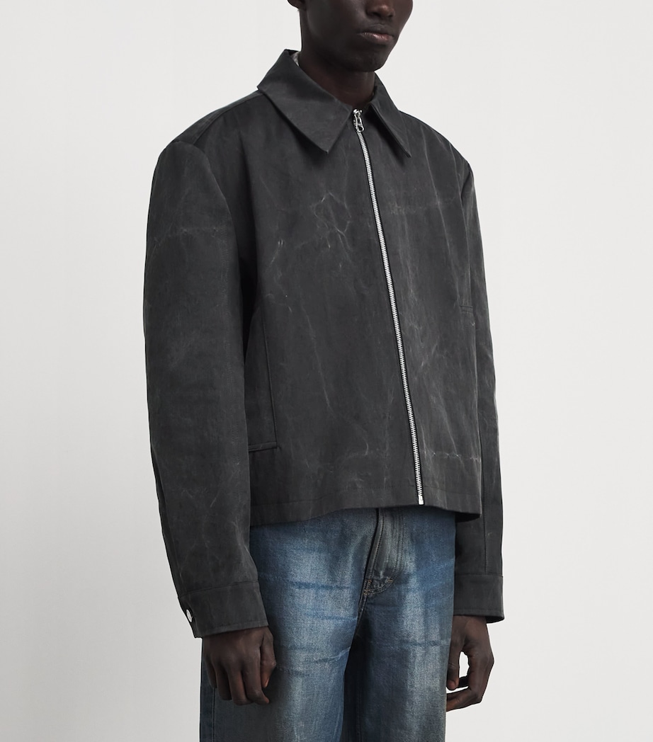 Séfr Mens Cotton Tazio Jacket Marble Charcoal Image 4