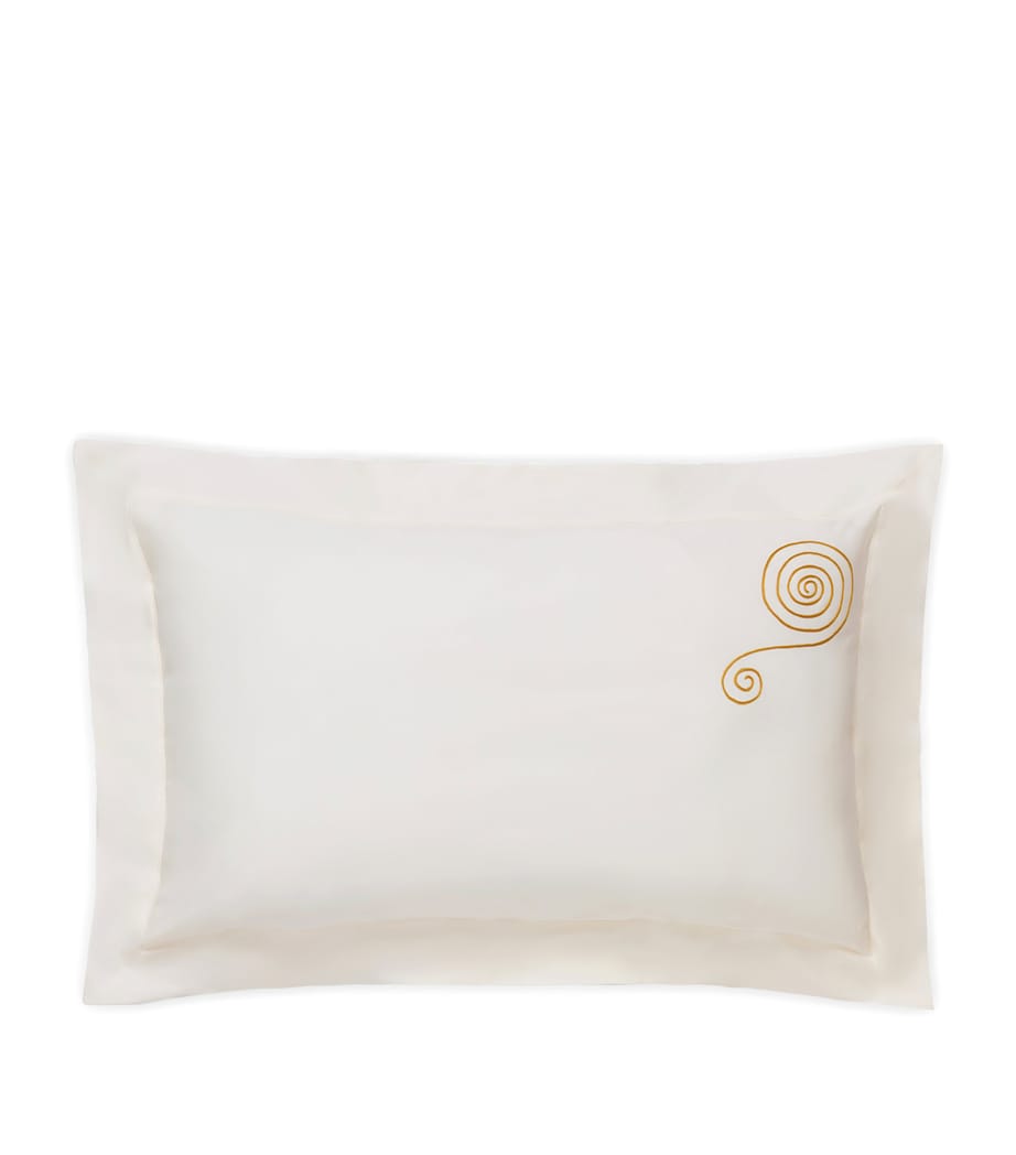 Loretta Caponi Cotton Mobile Pillowcase Pair (50cm x 75cm) Off White Image 1
