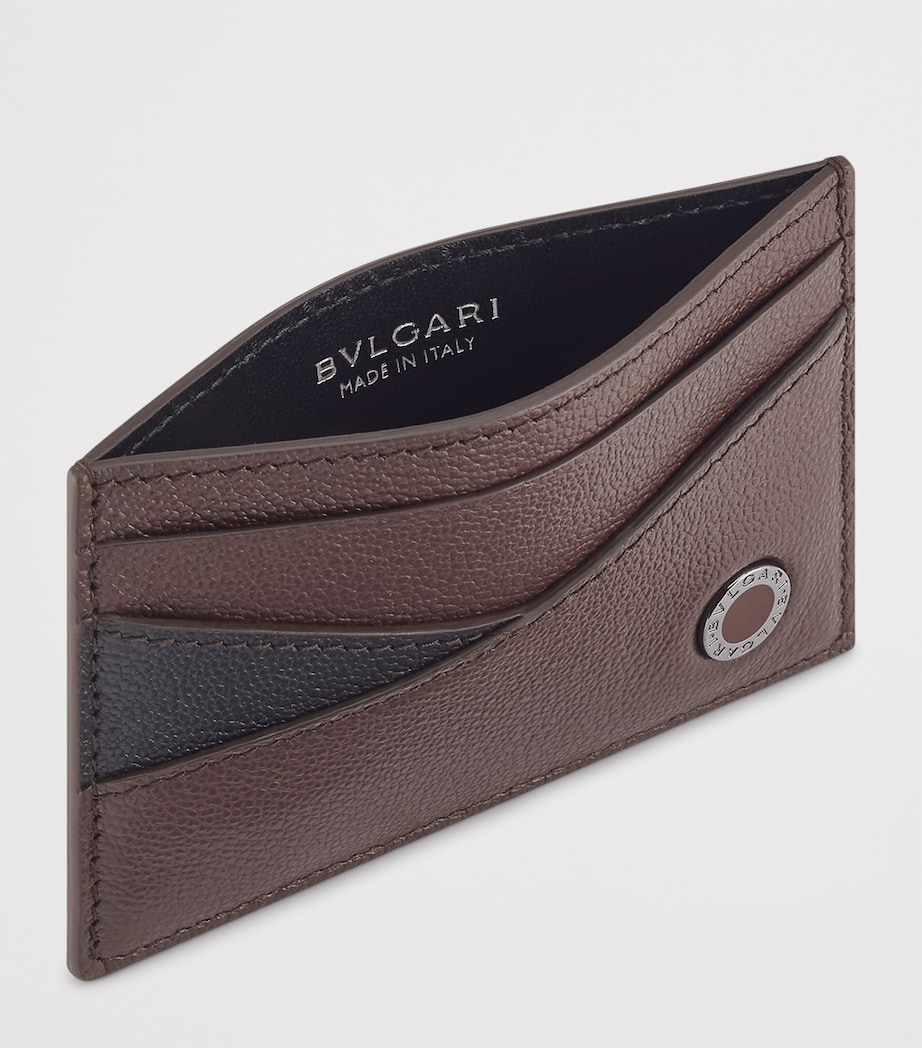 Leather Bvlgari Man Card Holder BROWN MEDIUM Image 2
