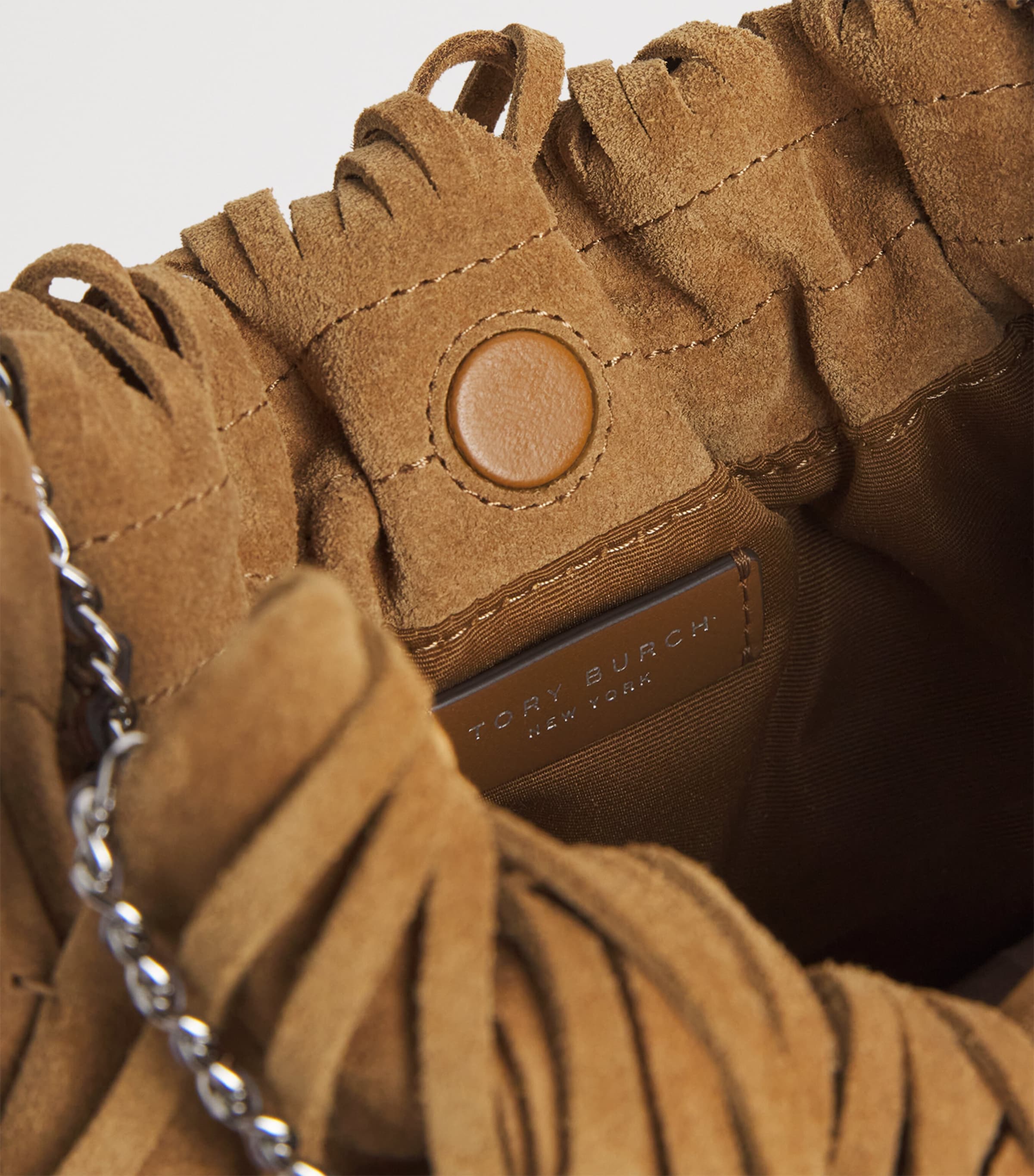 Mini Suede Fleming Top-Handle Bag WILD TABACCO Image 4