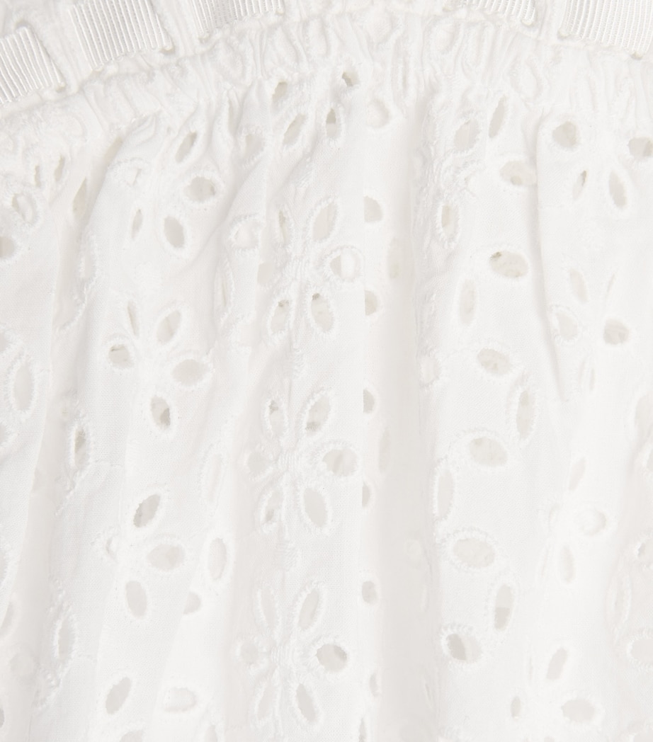 Ulla Johnson Womens Broderie Anglaise Isola Top Pristine Image 6