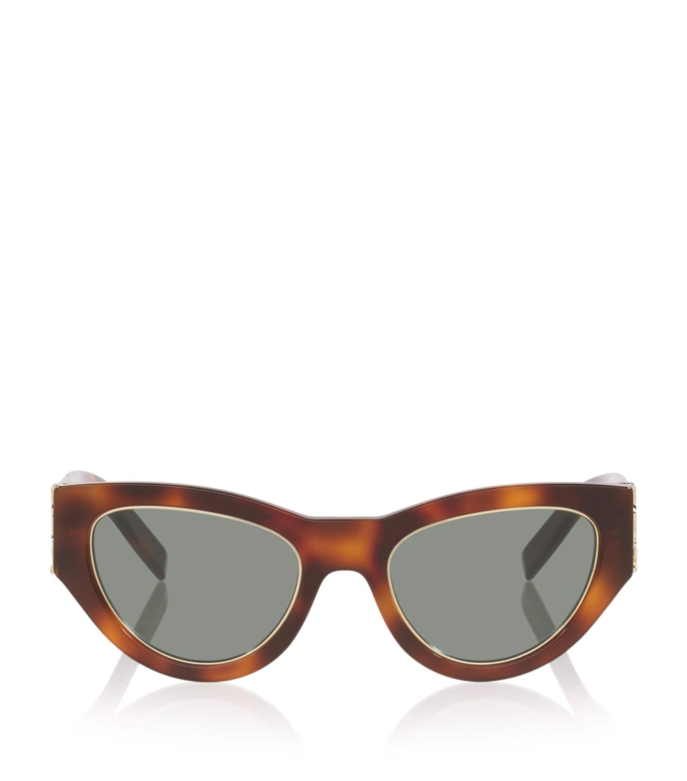 Saint Laurent Acetate Sl M94 Rim Cat Eye Sunglasses In Brown