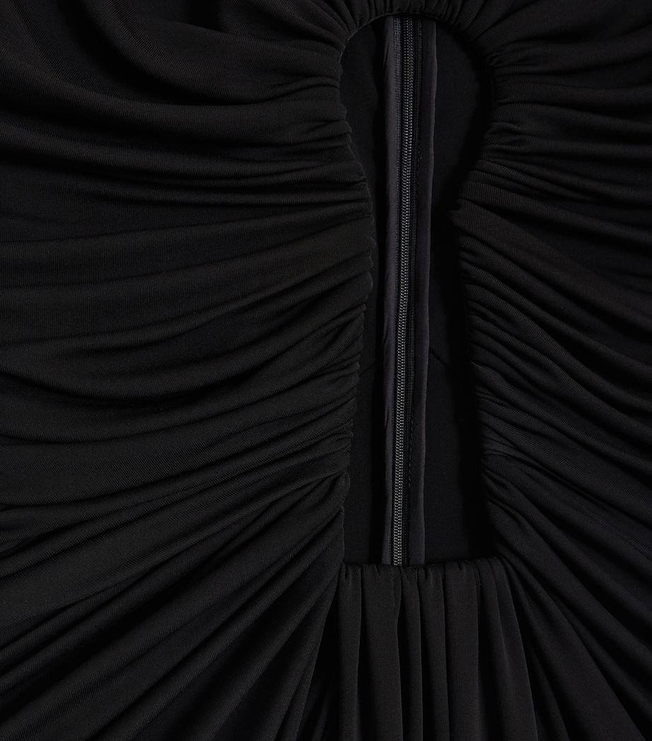 Schiaparelli Womens Keyhole Maxi Dress Black Image 3