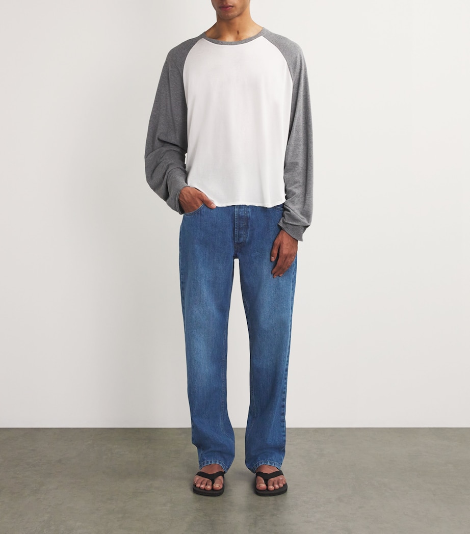 Burt Straight Jeans WASHED BLUE Image 2