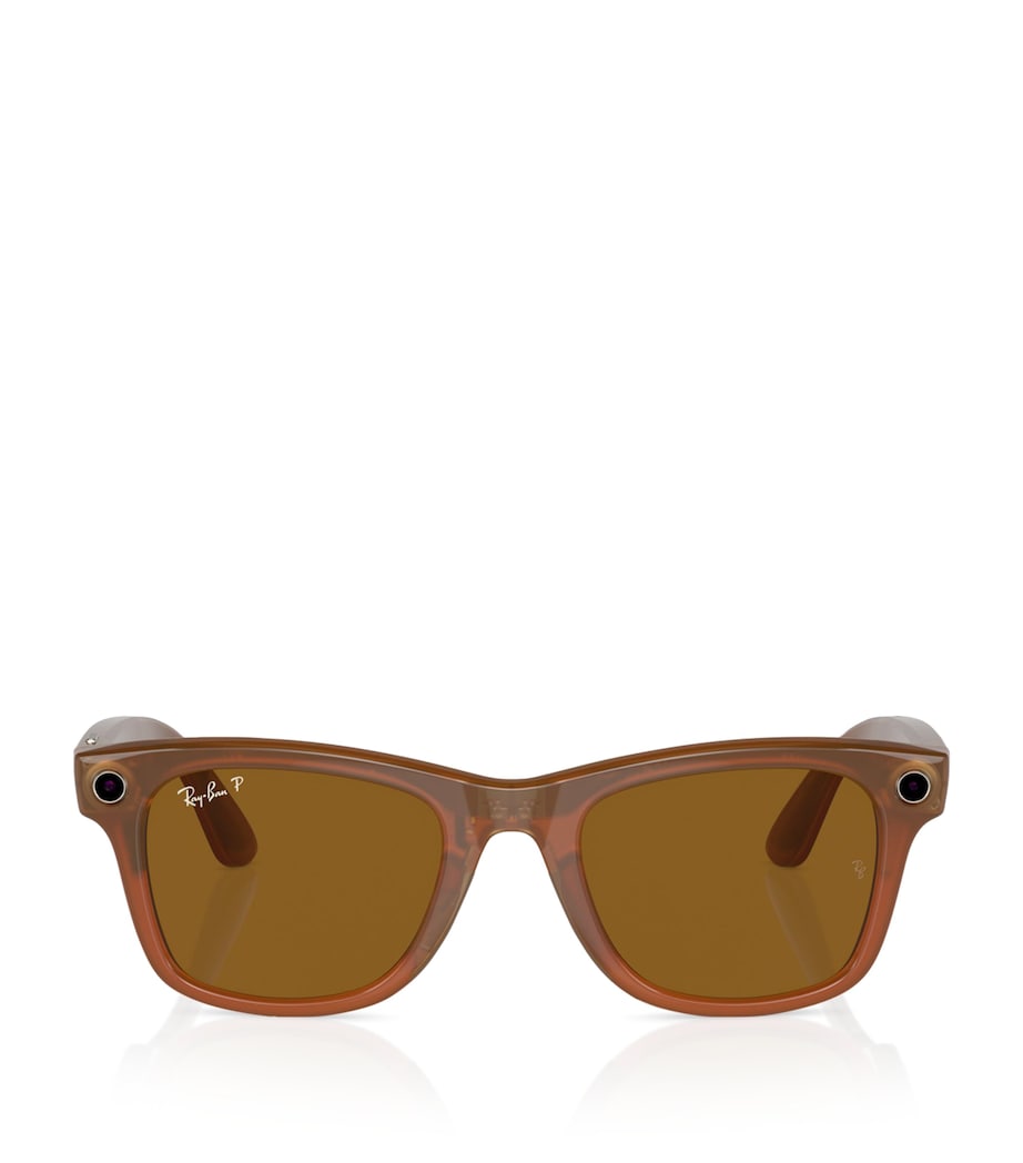 x Meta Large Smart Wayfarer Sunglasses 670683 Image 1